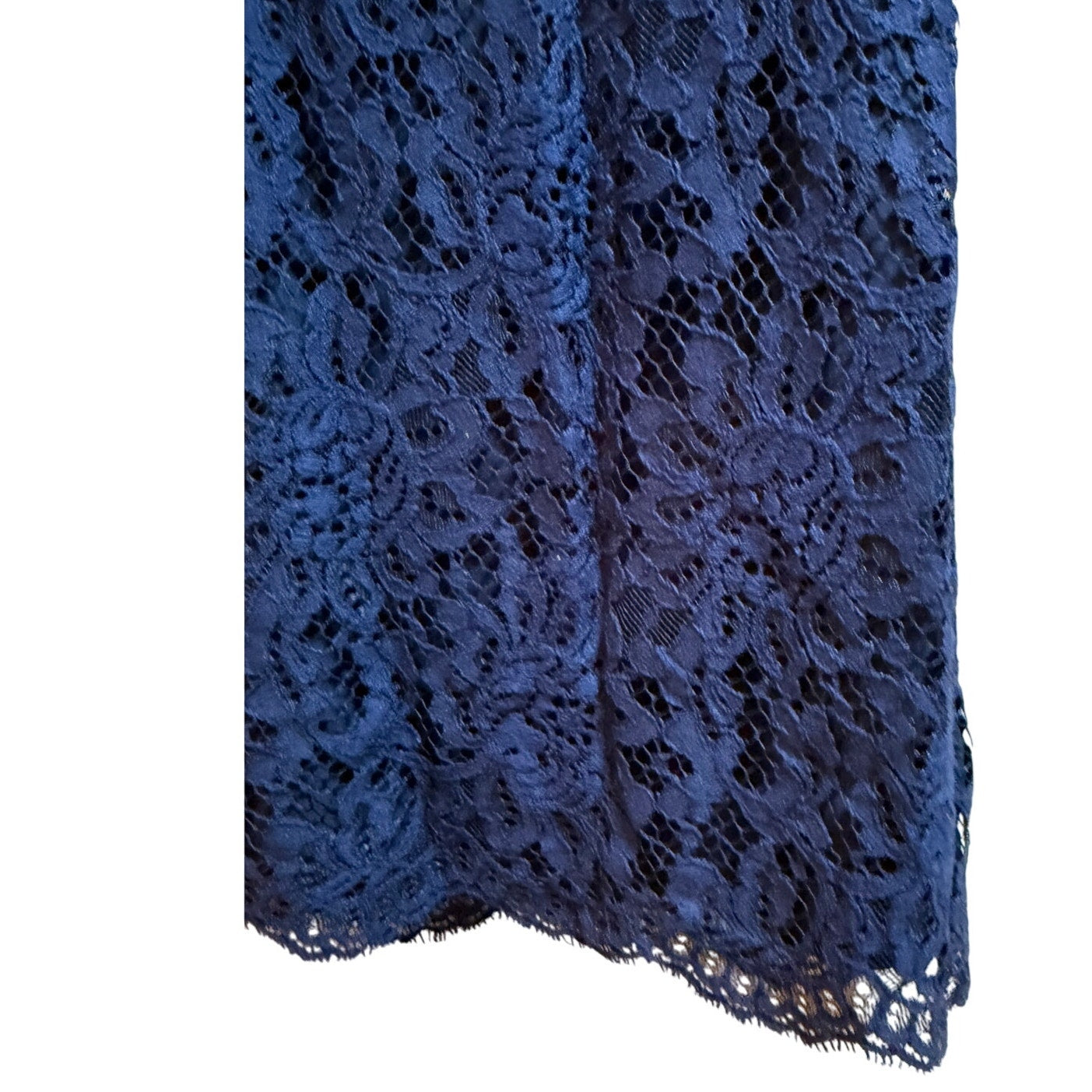 Draper James Navy Blue Lace Midi Dress - 3/4 Sleeve - Size 6 - NWT $195 MSRP
