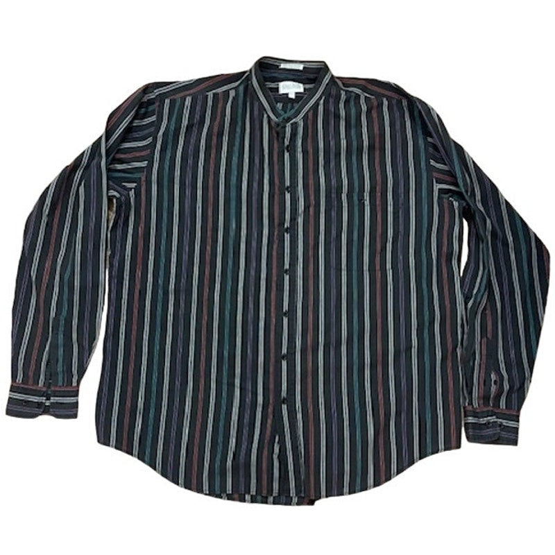 Vintage KingSize Men's XLT Single Needle Tailoring Mock Collar Western Button Up