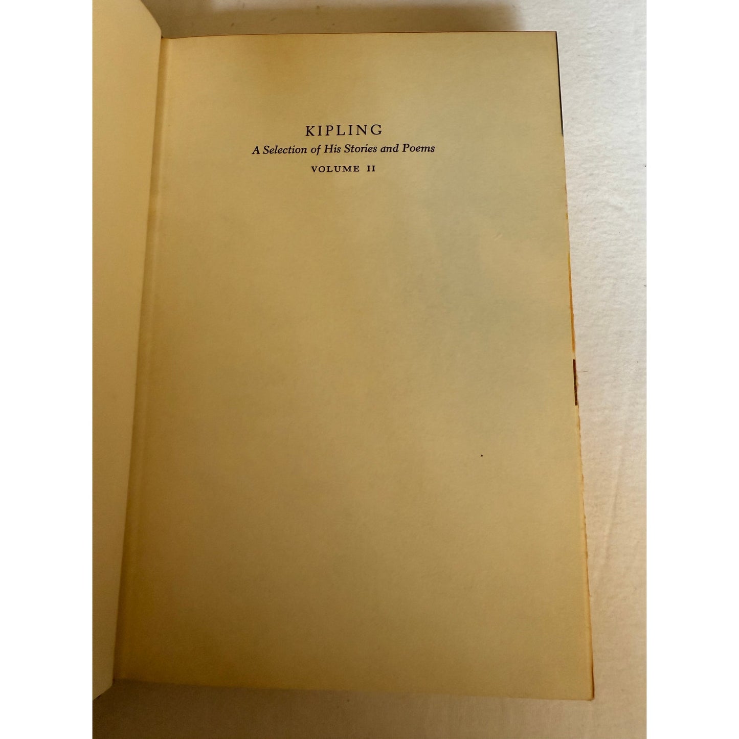 Stories & Poems Vol 2 - Rudyard Kipling - Book Club Edition - 1956 Hardcover