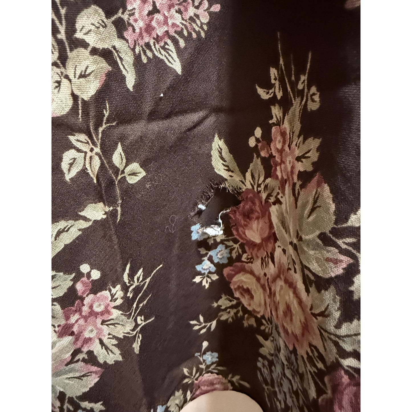 Vintage Lauren Ralph Lauren Brown Floral Skirt - Boho - Retro - Size 8