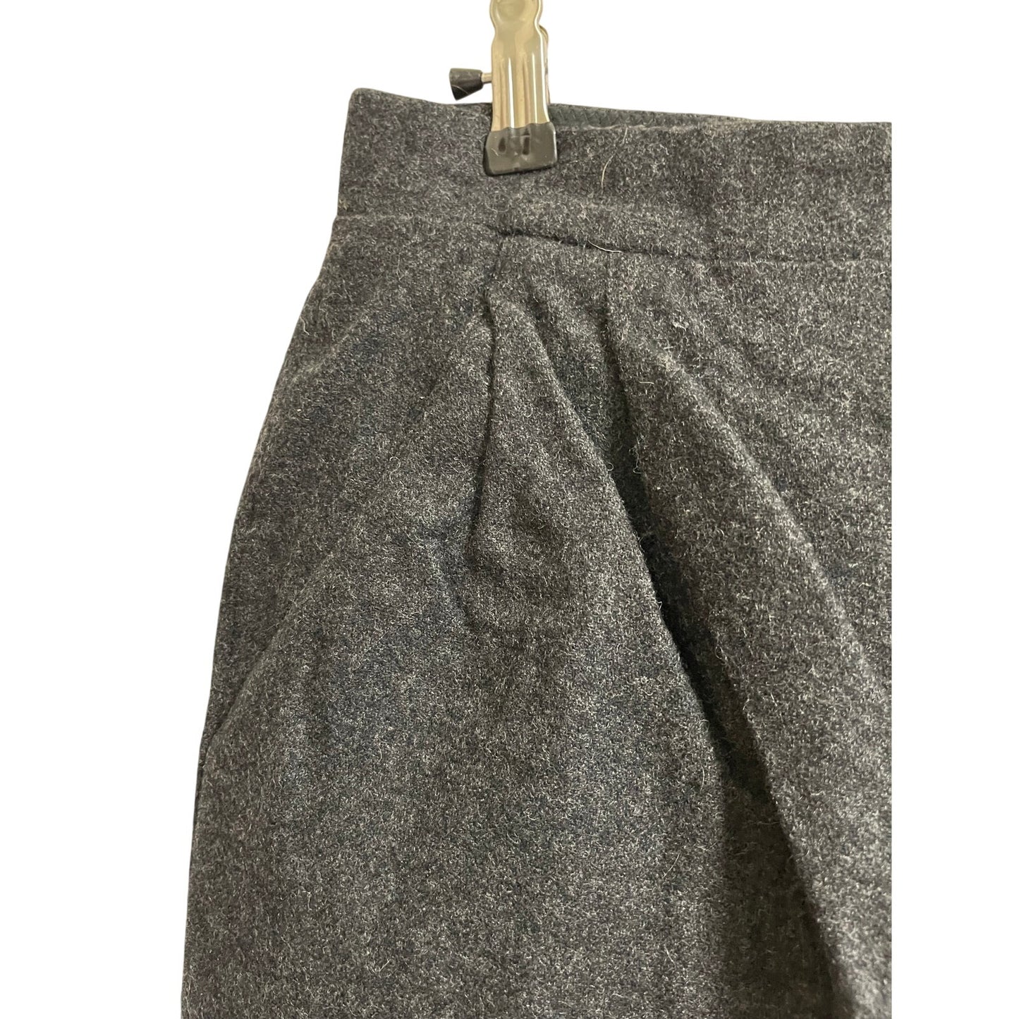 Vintage JG Hook Gray Women's Wool Blend Pants - Size 8