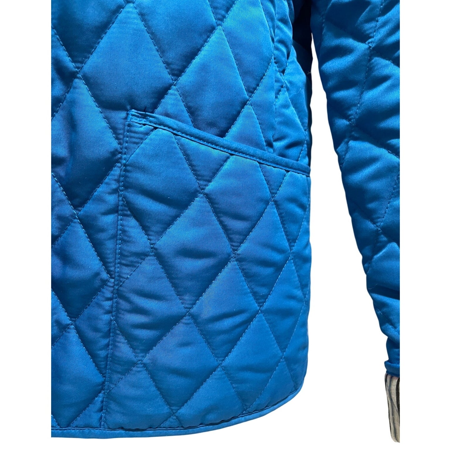 Selene Sport Blue Quilted Jacket Size Medium