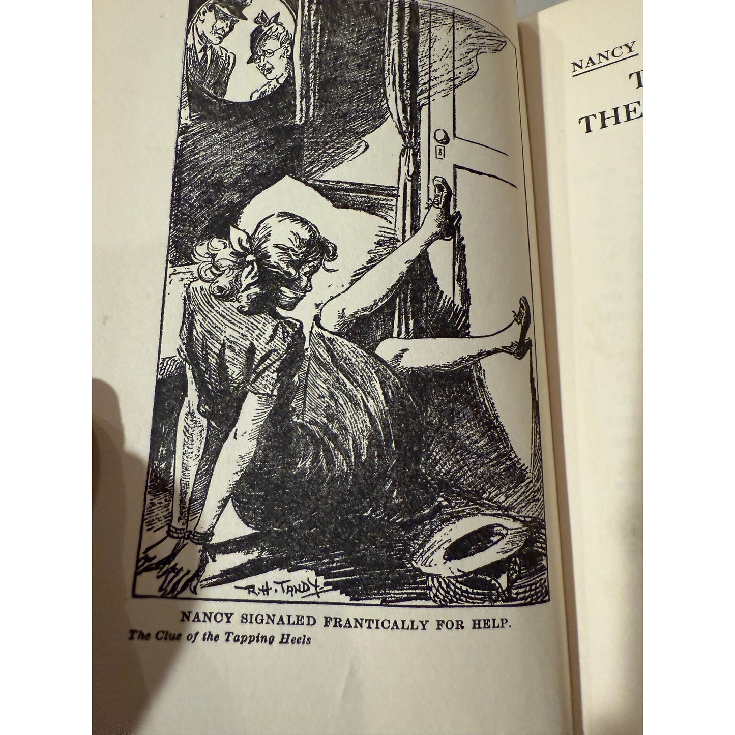 Nancy Drew - The Clue of the Tapping Heels - Blue - 1939 - Hardcover