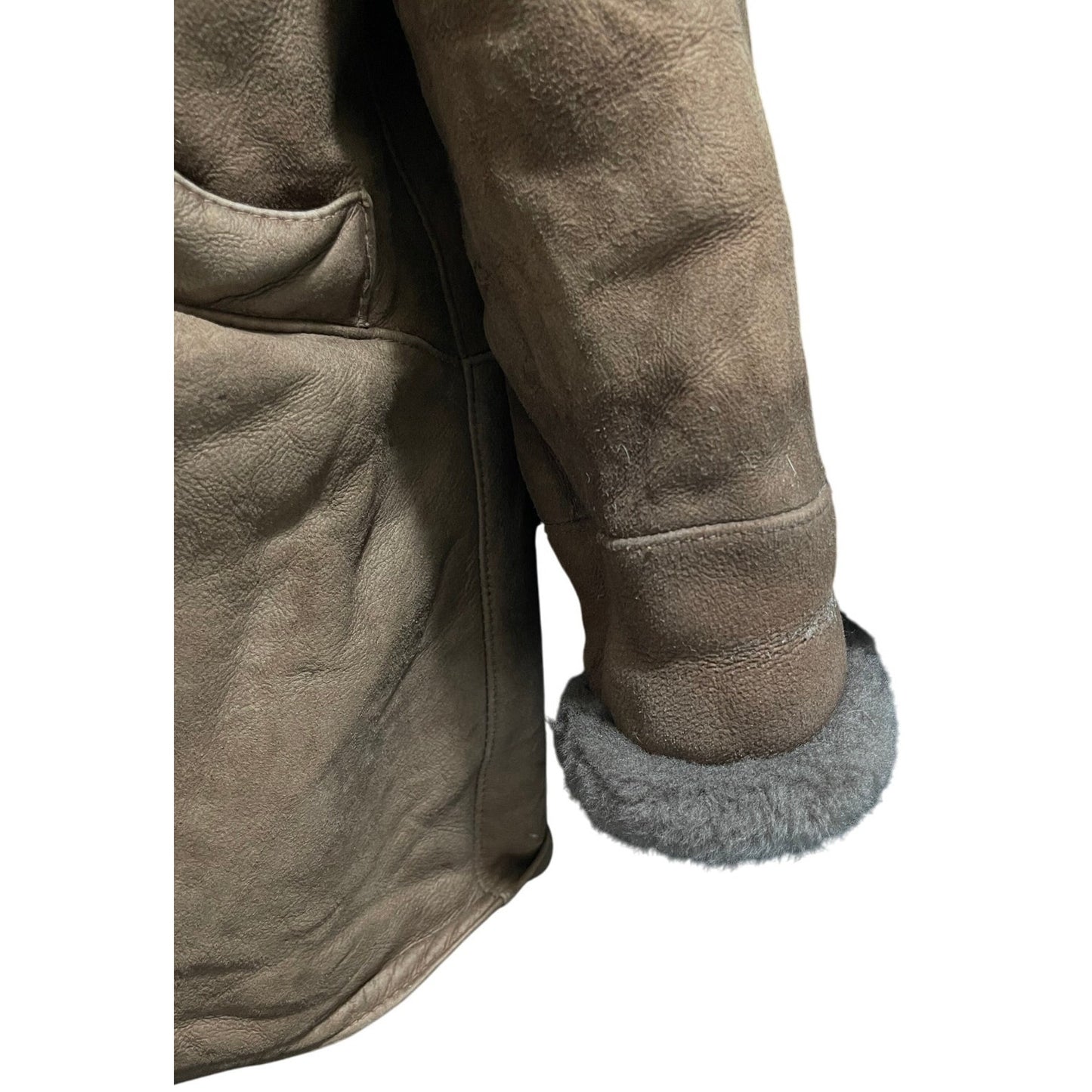 Vintage Rafel Brothers Sheepskin Shearling Coat Size XS - HEAVY