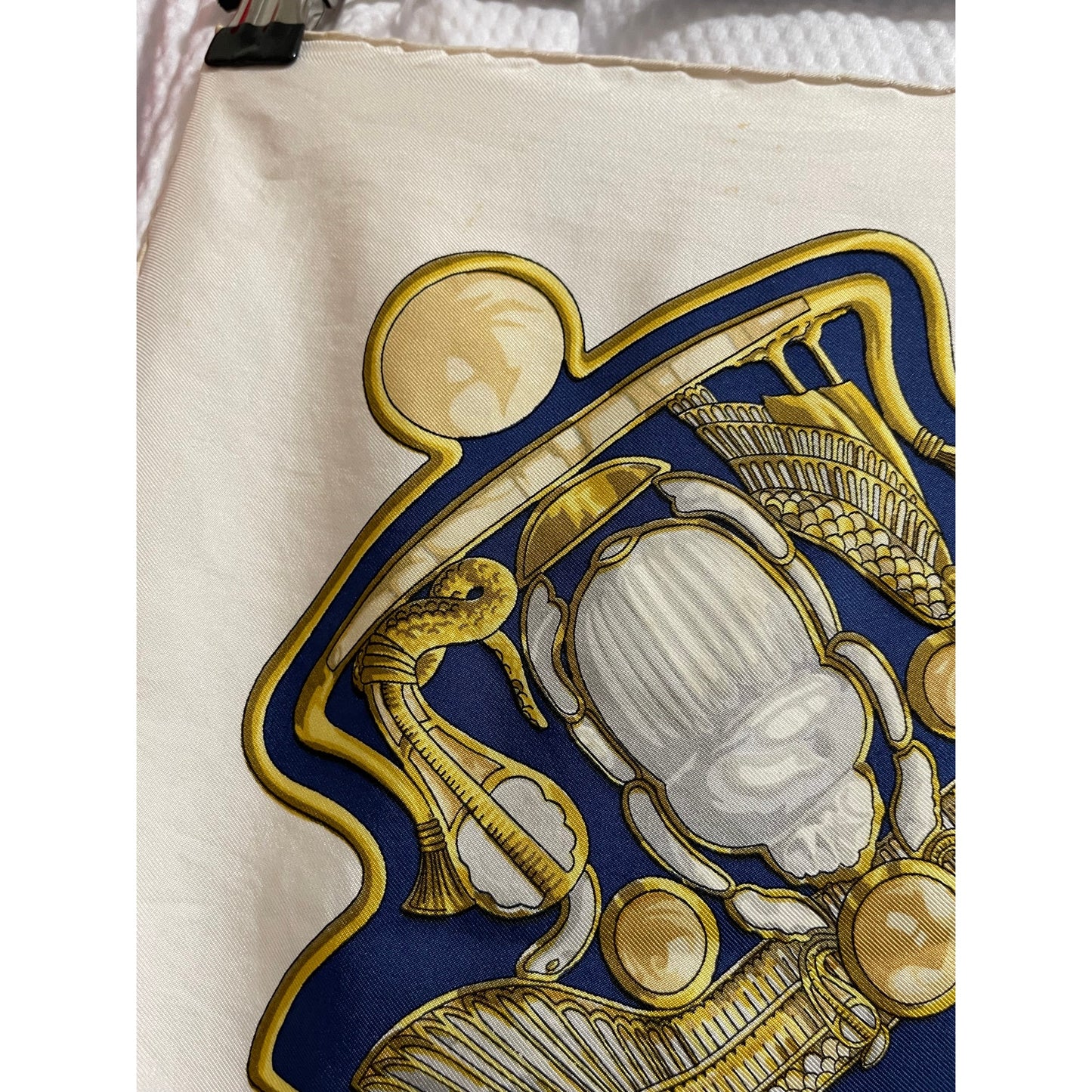 Vintage 1970 Hermes Silk Scarf - Egypte by Caty Latham - Original Box & Ribbon