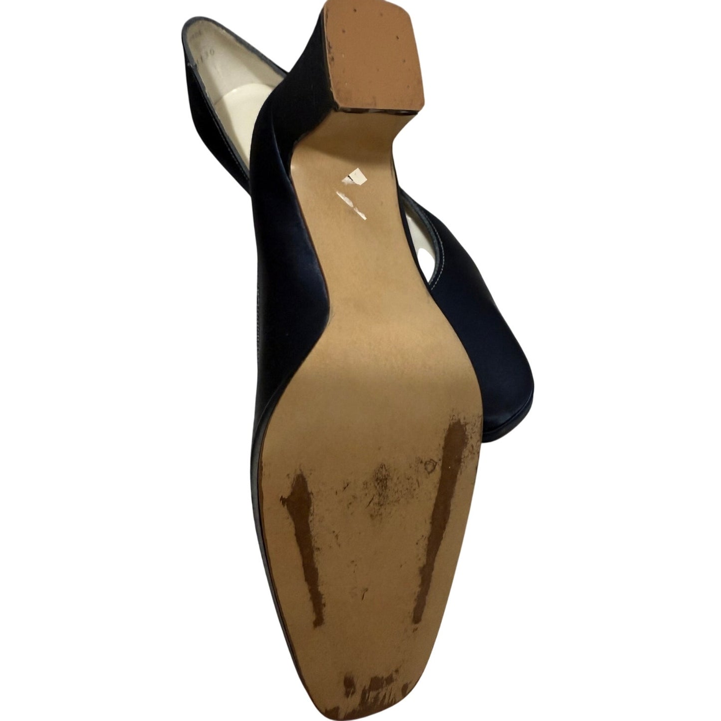 Special Occasions by Saugus Shoe Size 7.5B Midnight Blue Block Heels
