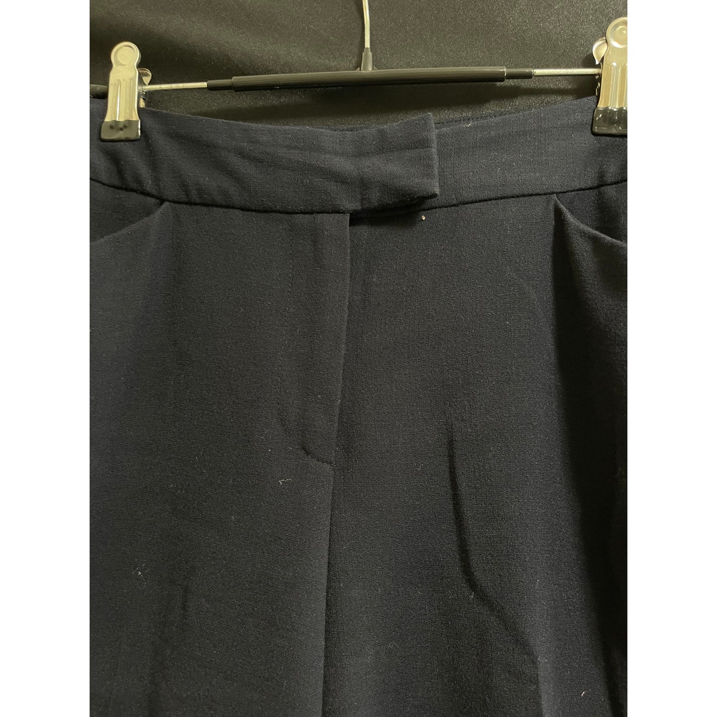 Calvin Klein Size 8 Black / Dark Navy Dress Pants