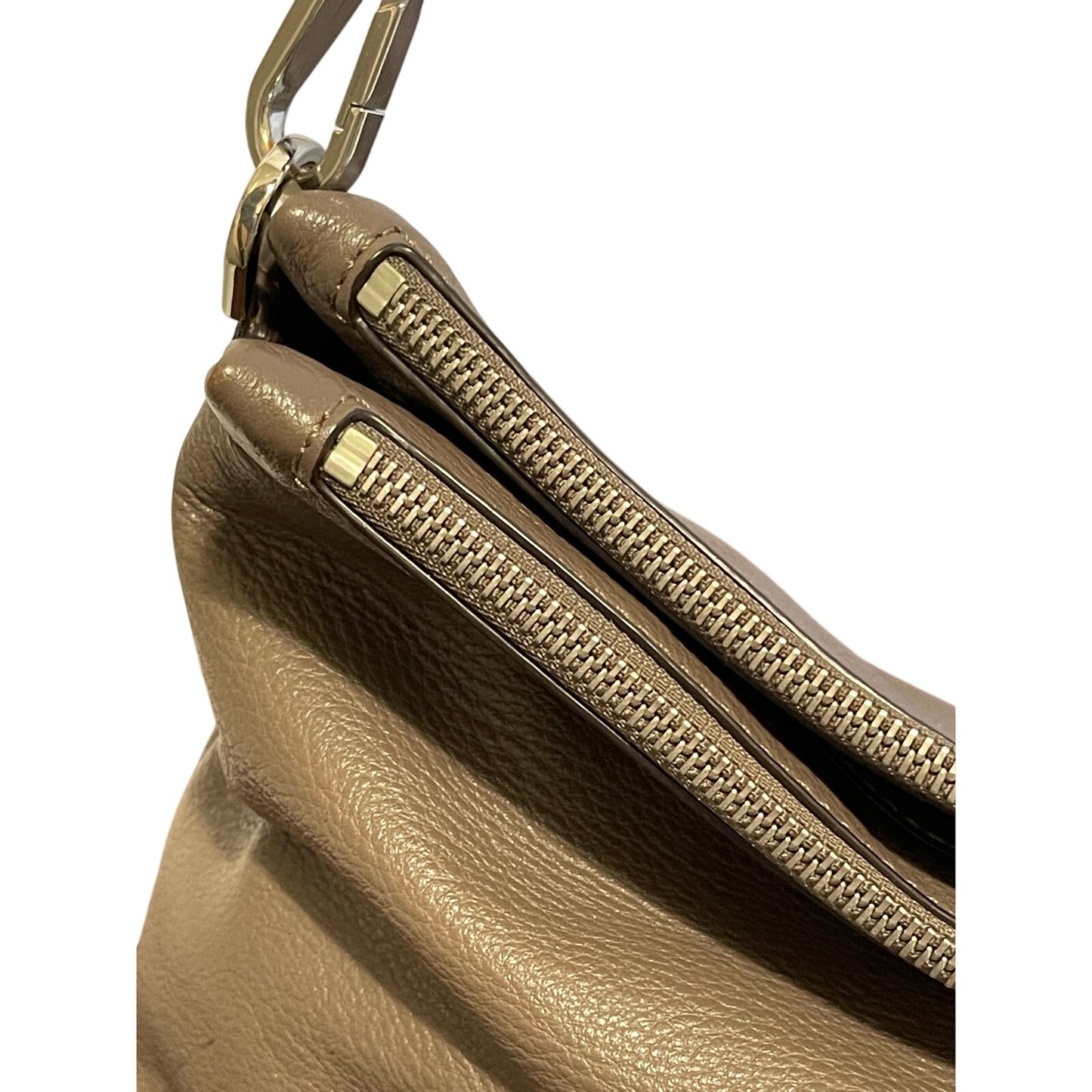 Michael Kors 100% Leather Gray Purse Detachable Strap - With Original Dust Bag