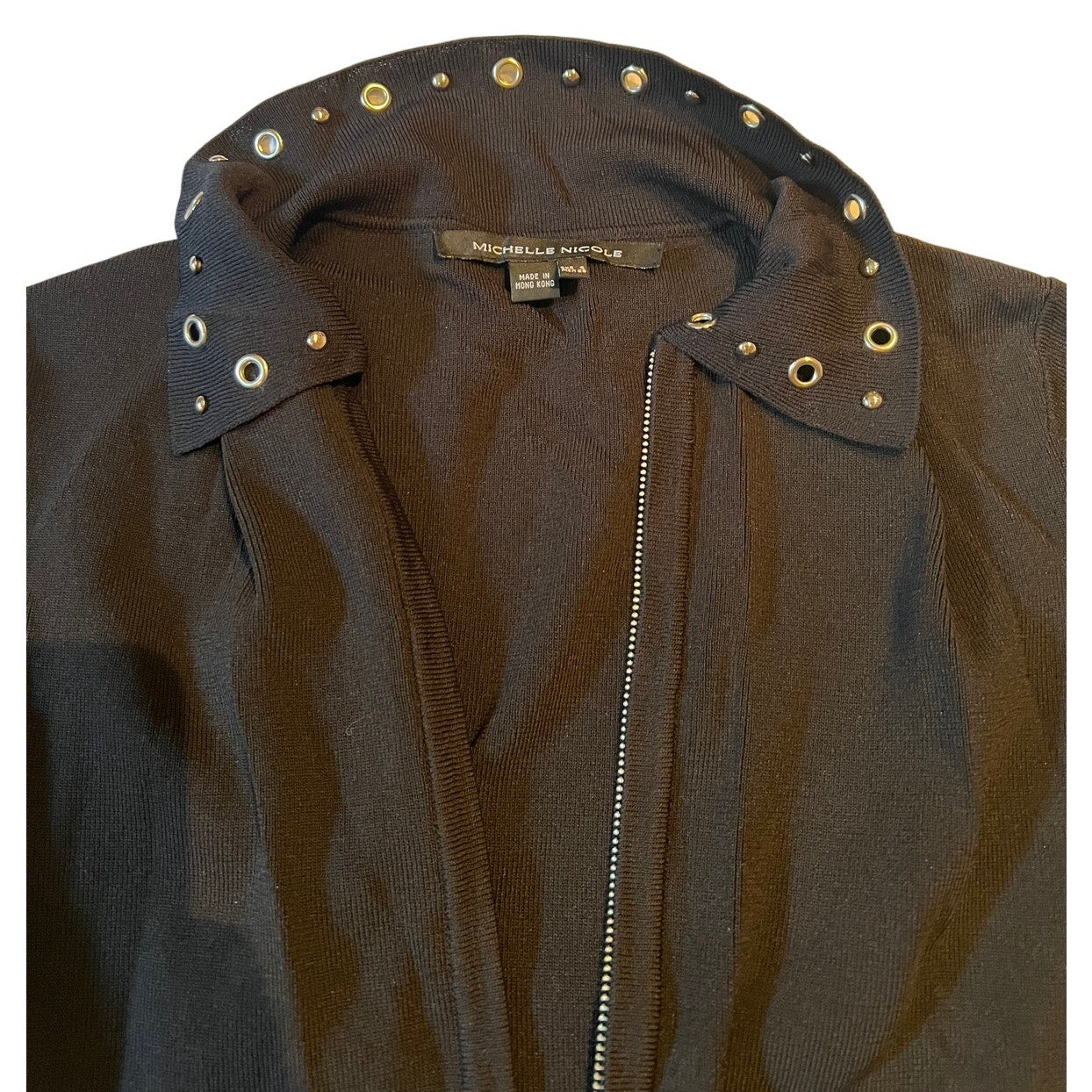 Y2K Vintage Michelle Nicole Black Zip Up