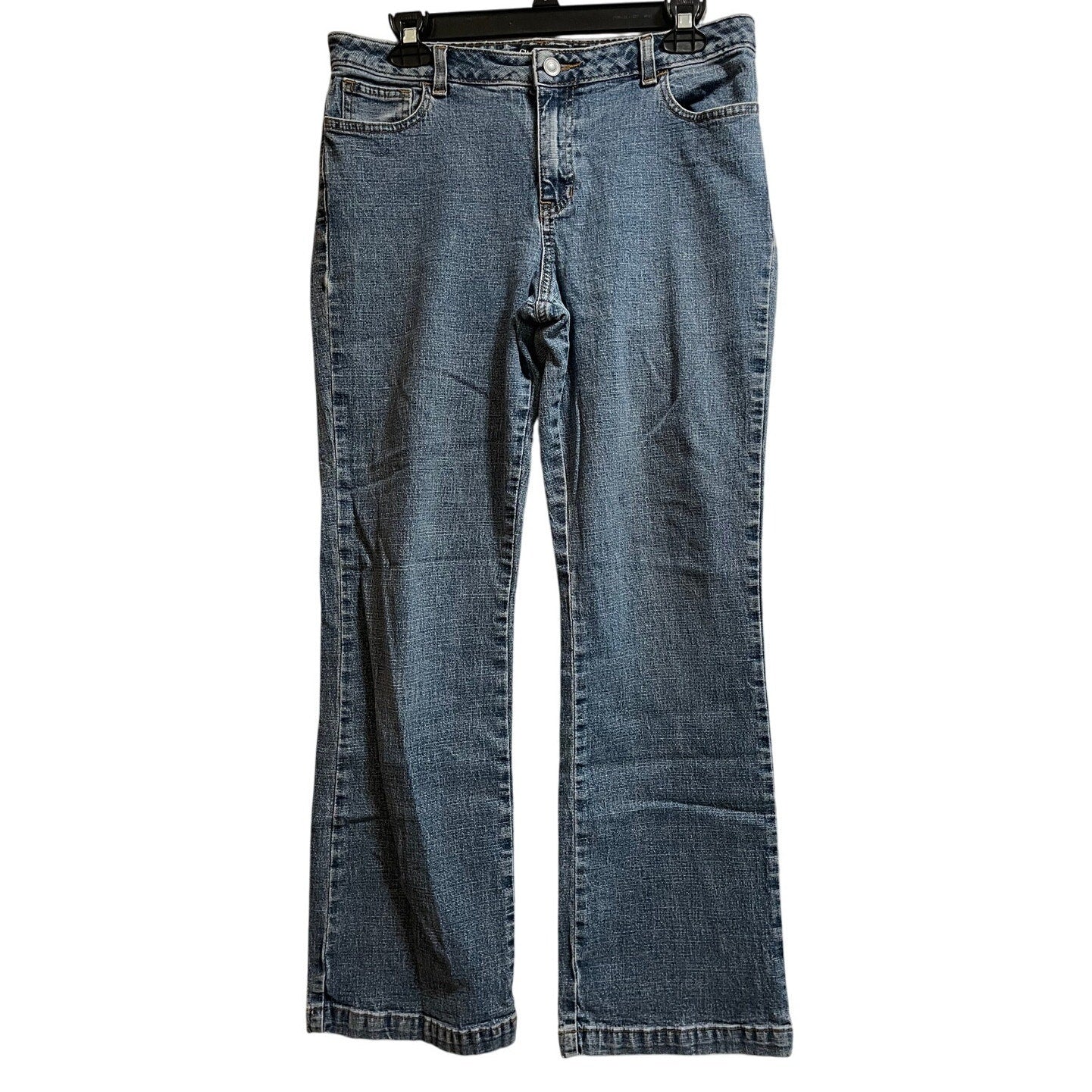 Style & Co Petite 12 Cotton Blend Blue Straight Leg Jeans