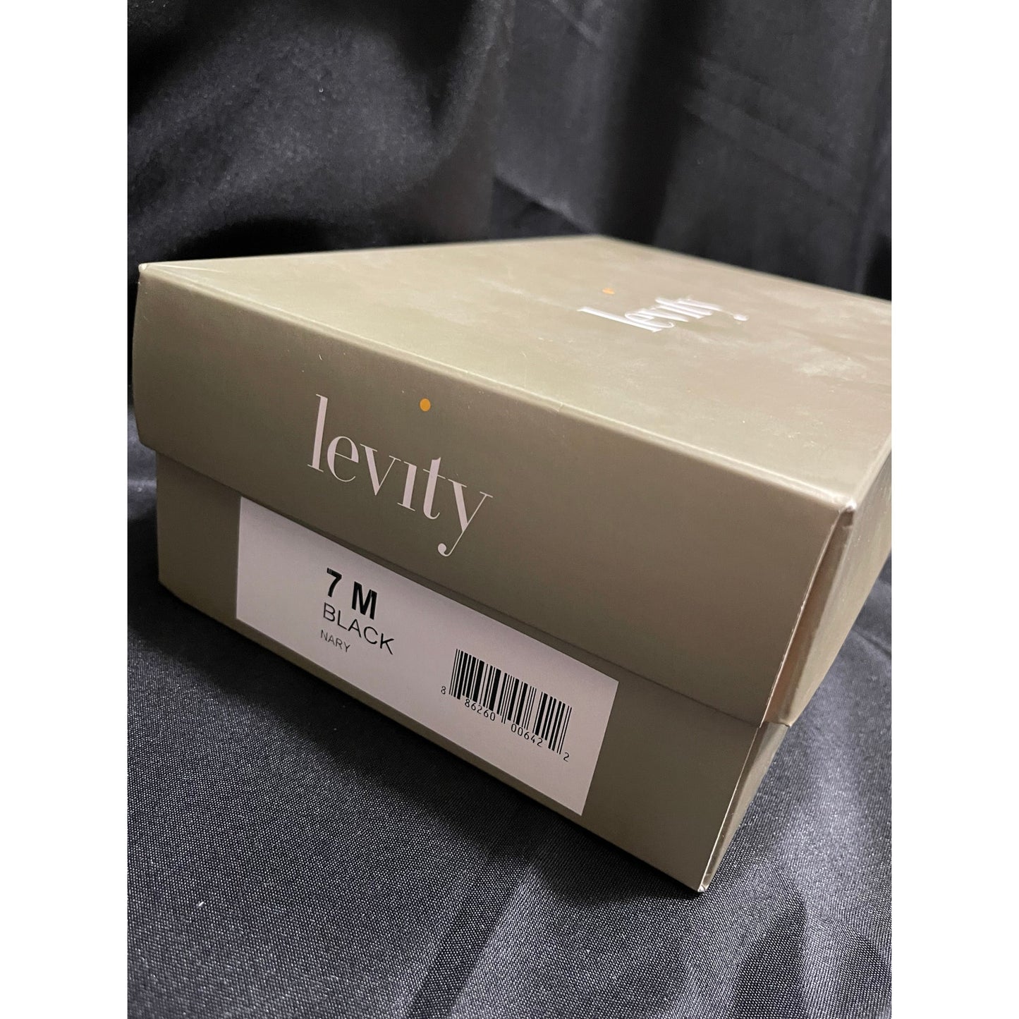 Levity Black Velvet Heels - Size 7 With Original Box - Preowned