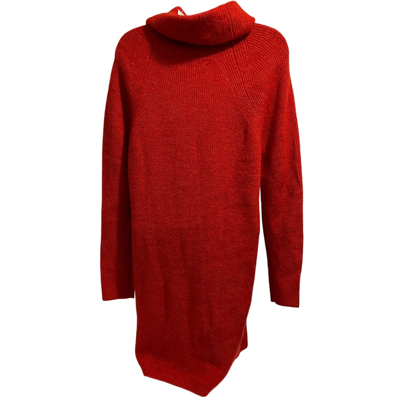 NWT Ann Taylor The Loft Burnt Orange Turtleneck Sweater Dress Size Medium