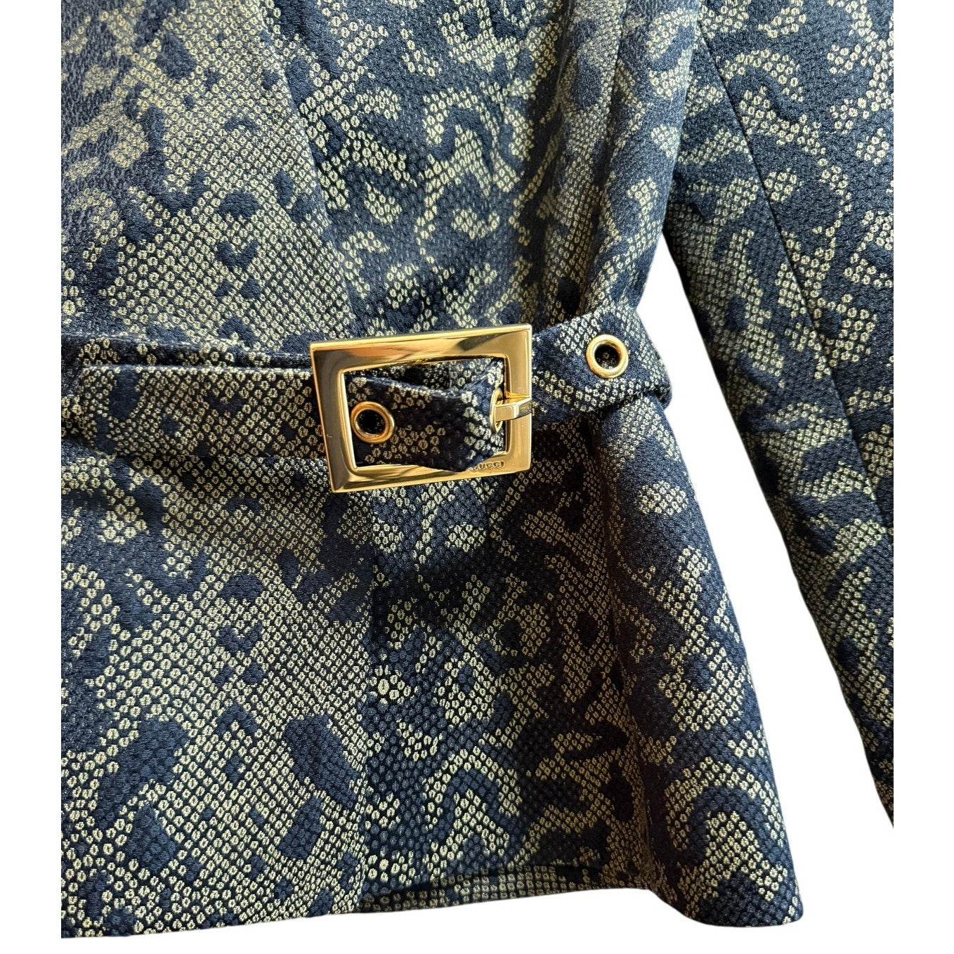 Gucci Python Snake Print Jacket w/ Belt Style 319227 size 40 - NWT - $2,750 MSRP