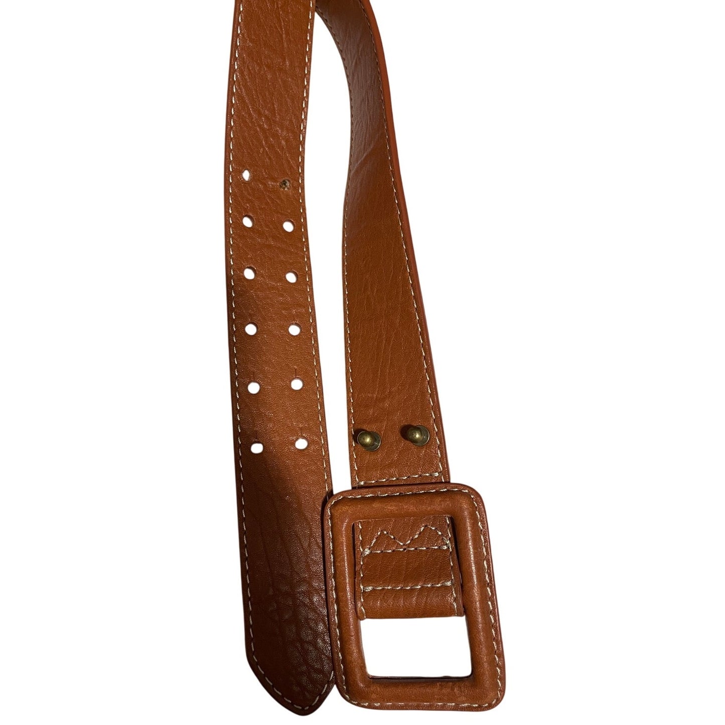 Talbotts Brown Leather Belt - Size Large Womens