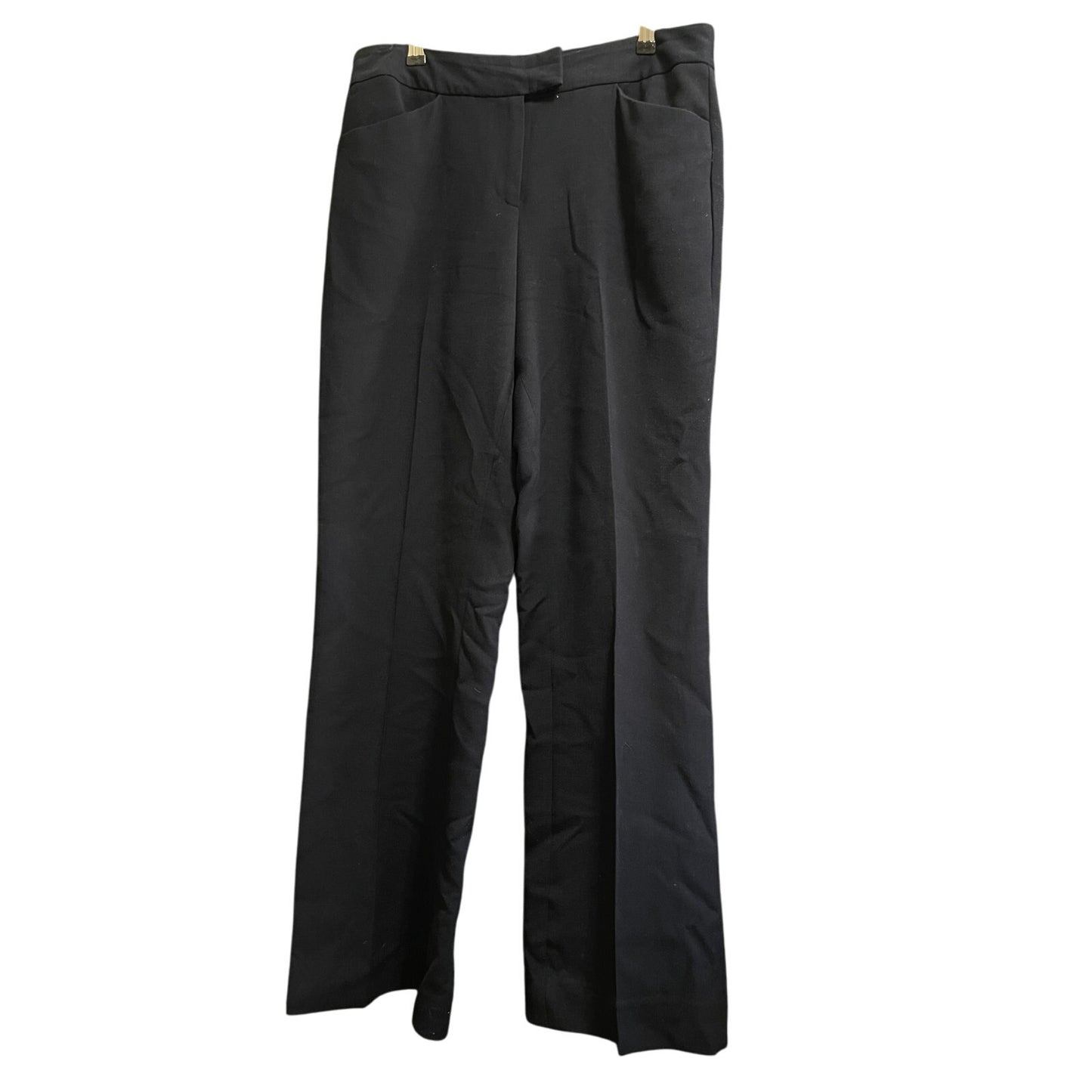 Calvin Klein Size 8 Black / Dark Navy Dress Pants