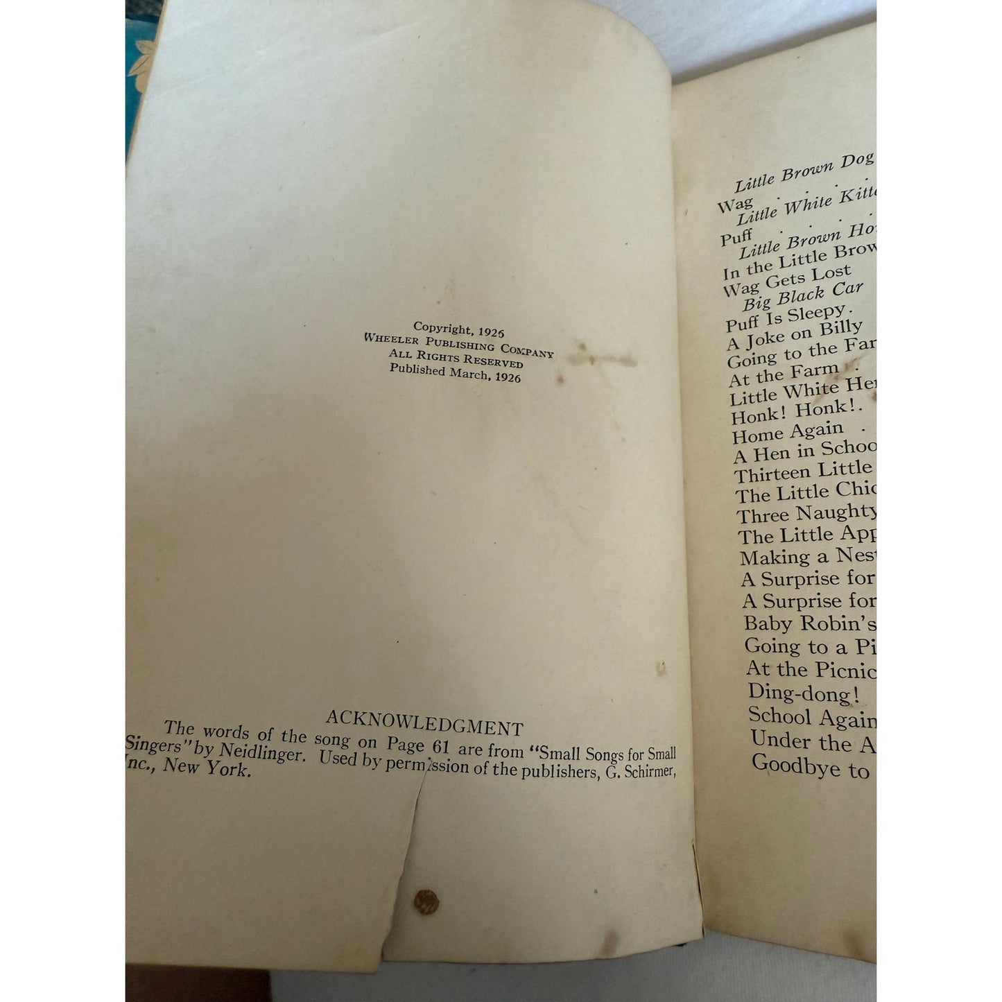Wag & Puff - Marjorie Hardy - 1927 - Hardcover - Antique Children's Book