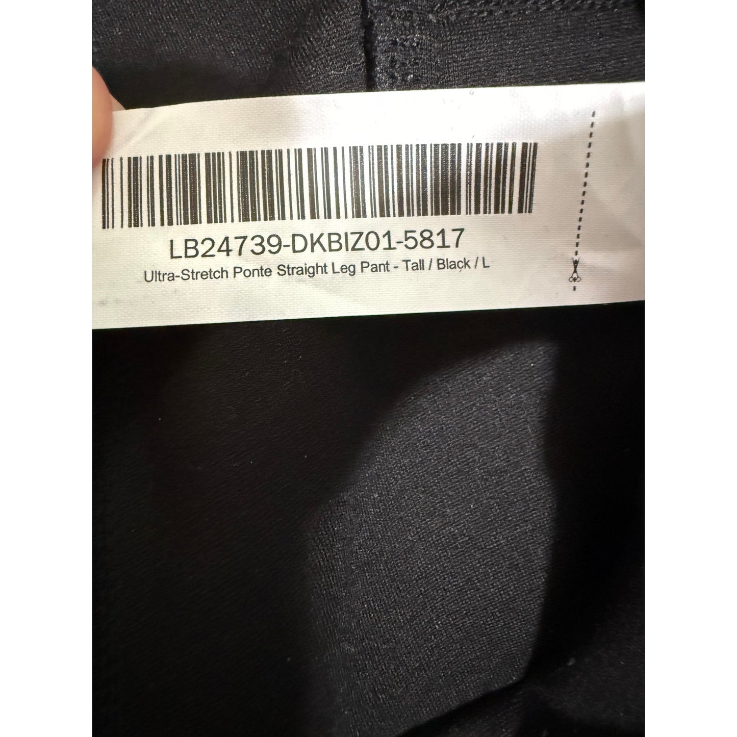 Quince Womens Ultra-Stretch Ponte Bootcut Pant Black Pull On L Tall - NWT