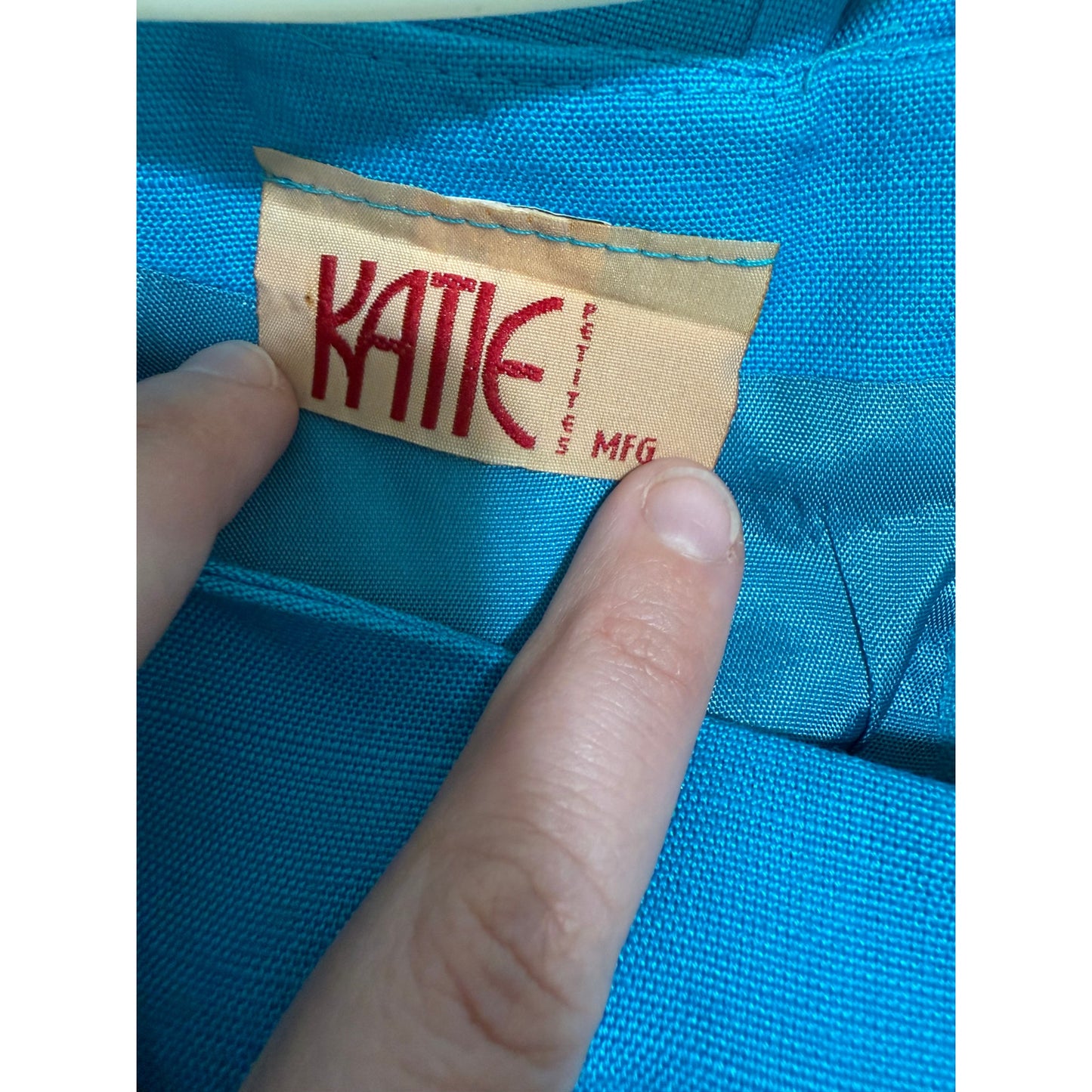 Katie MFG Petites - Turquoise Blue Sleeveless Shift Dress & Jacket - Size 10