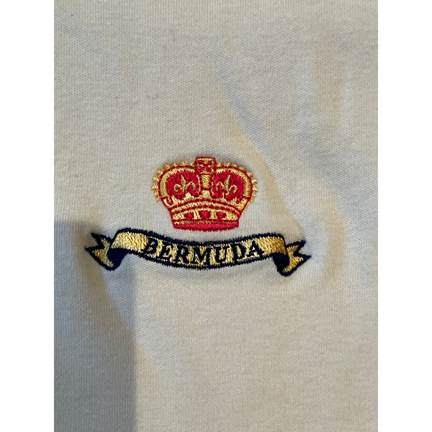 Vintage Trimingham's Bermuda 100% Cotton Medium Yellow Polo Shirt