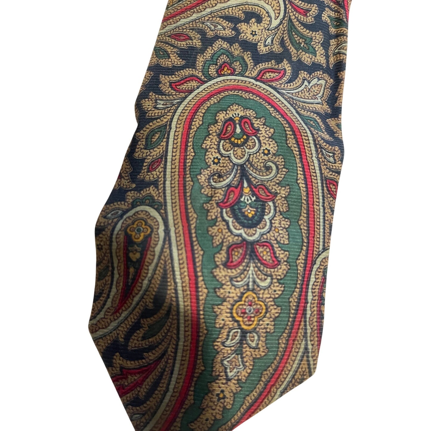 Vintage Family Britches (Mom & Pop) 100% Silk English Necktie Large Paisley
