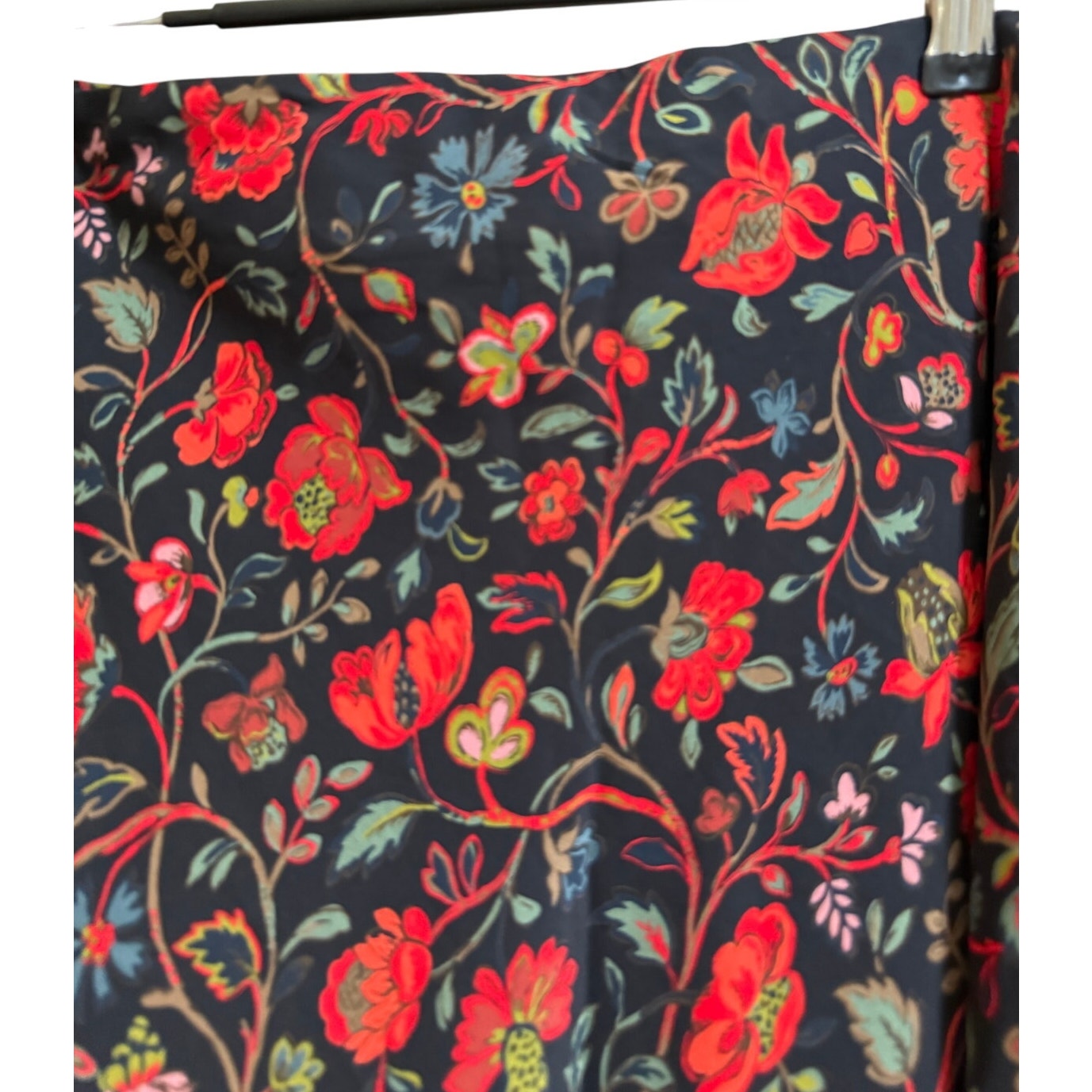 Rhode Tommy Skirt Black Vichy Rose Midi Skirt - NWT - Size 12 - $355 MSRP
