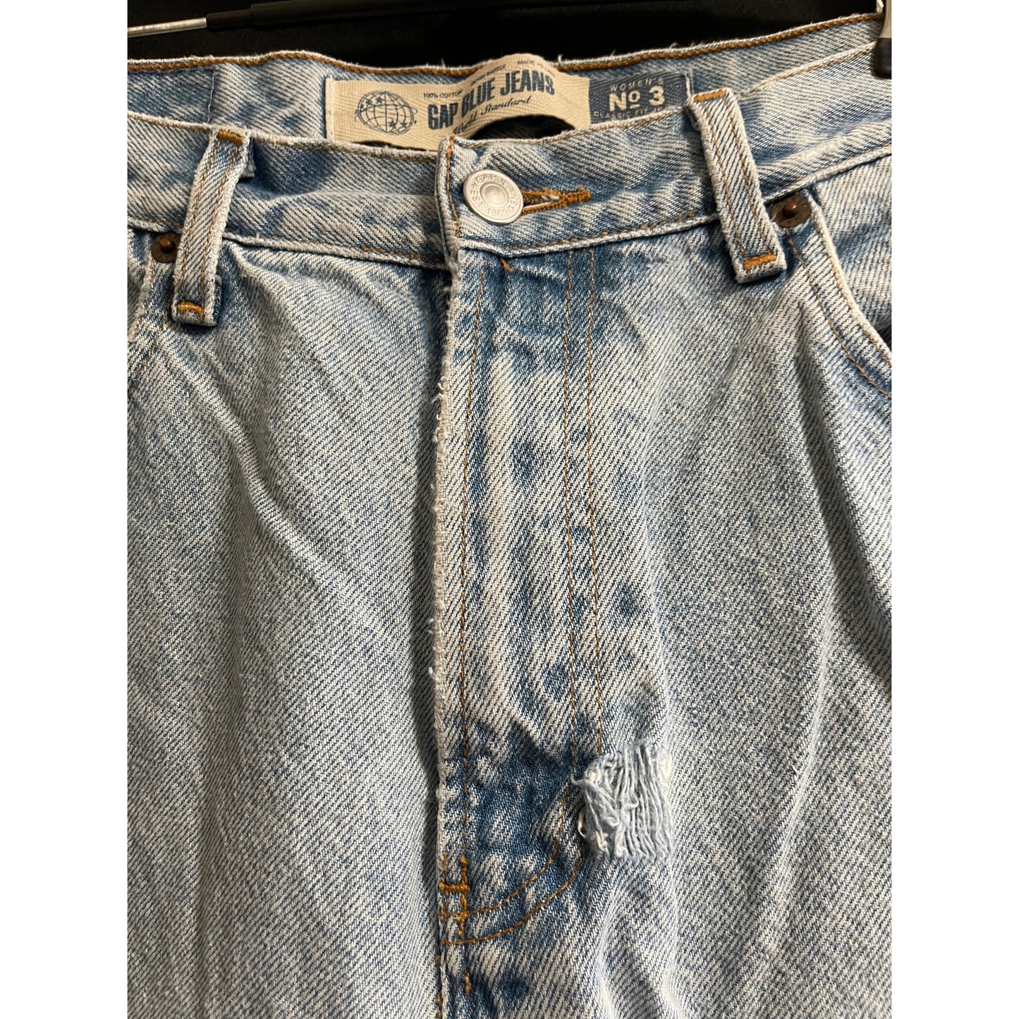 Vintage Gap Blue Jeans World Standard No 3 Classic Fit Jeans - 12R LIGHT WASH
