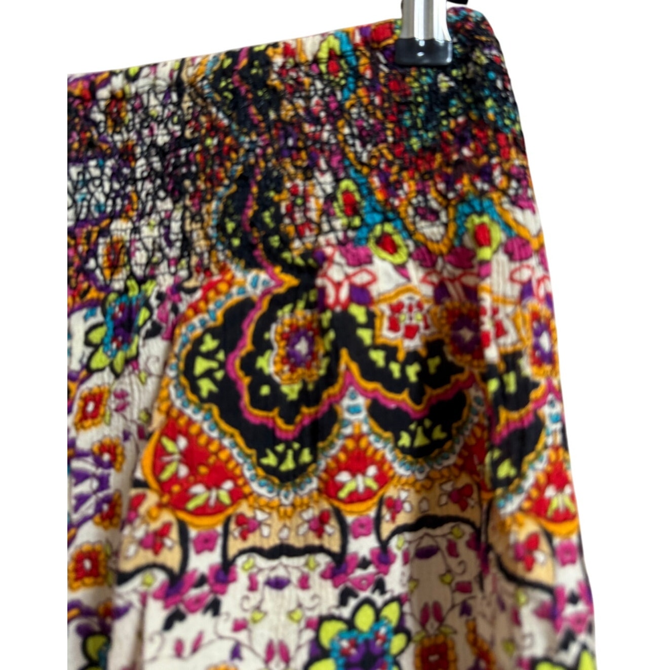 Patrons of Peace Boho Floral Print Elastic Waist Shorts - Size Small