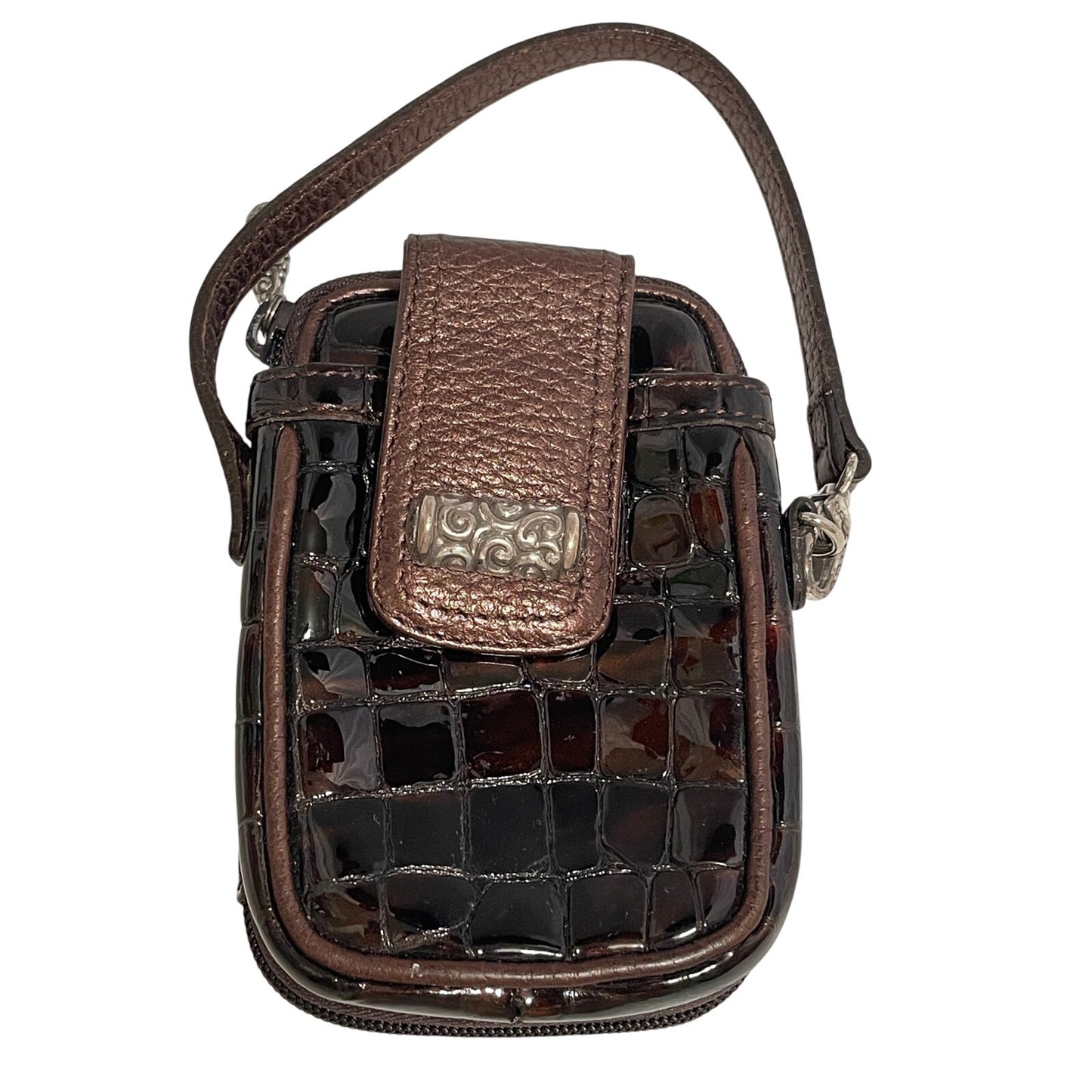 Small Brighton "Cher" Wallet x Phone Holder - Faux Alligator Skin - Retro - 90's