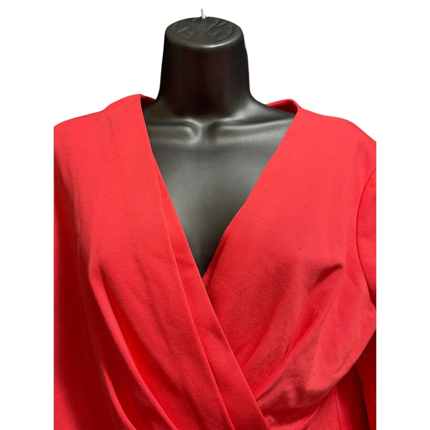 Lafayette 148 3/4 Sleeve Midi Dress - Pink / Coral - Size 12