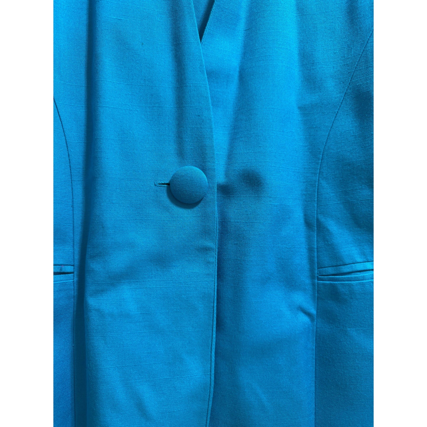 Katie MFG Petites - Turquoise Blue Sleeveless Shift Dress & Jacket - Size 10