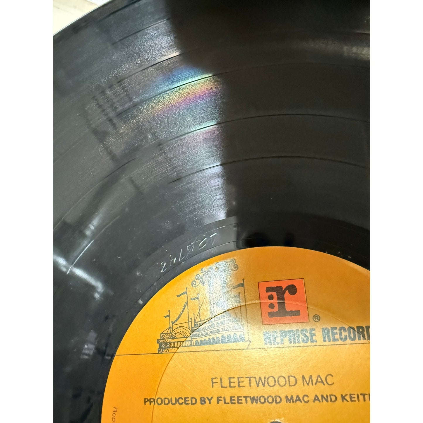 Fleetwood Mac Self Titled LP 1975 Lyric Insert MS 2225 Textured Cover 12" Vinyl