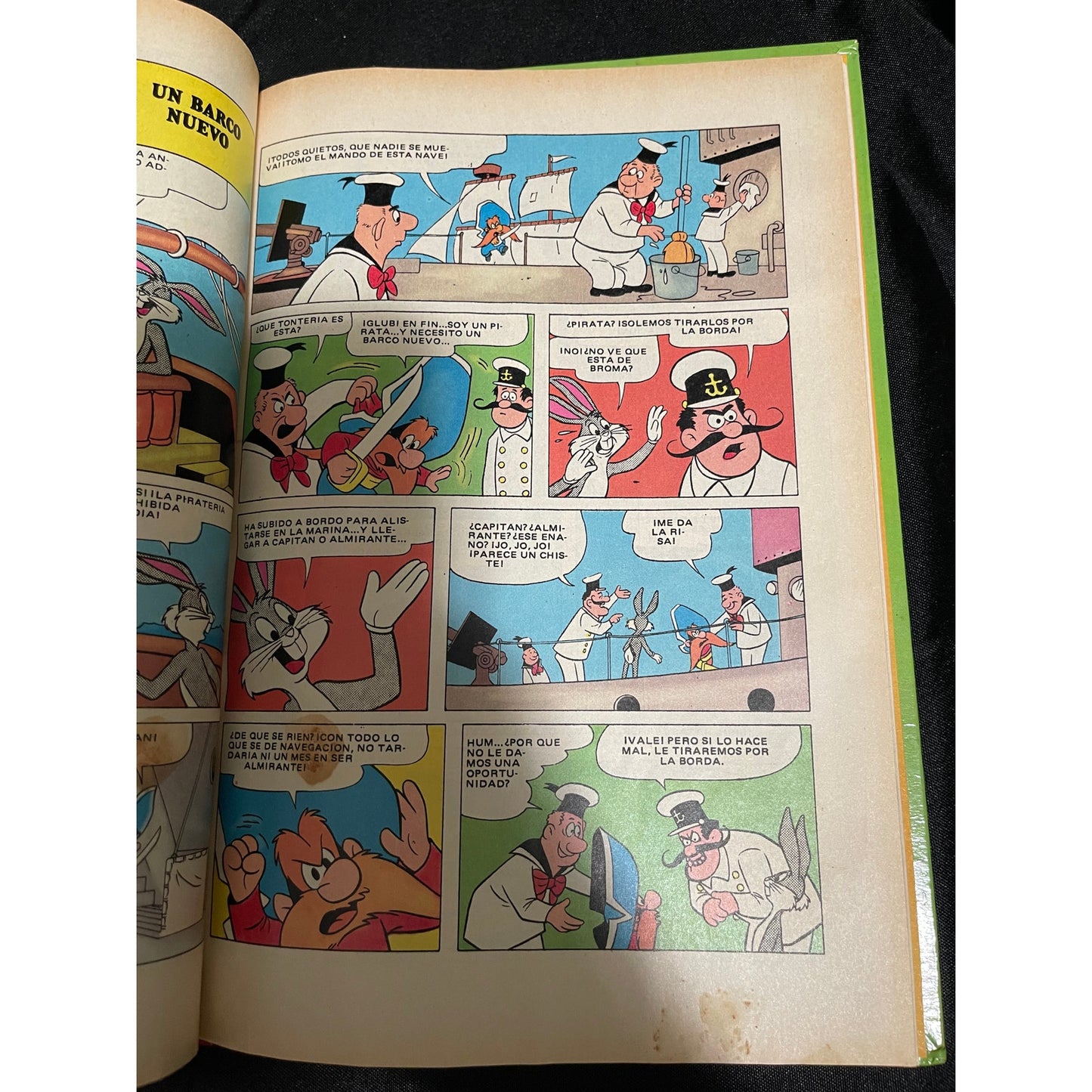1984 Vintage Looney Tunes Bugs Bunny Daffy Duck Spanish Hardcover Comic Book