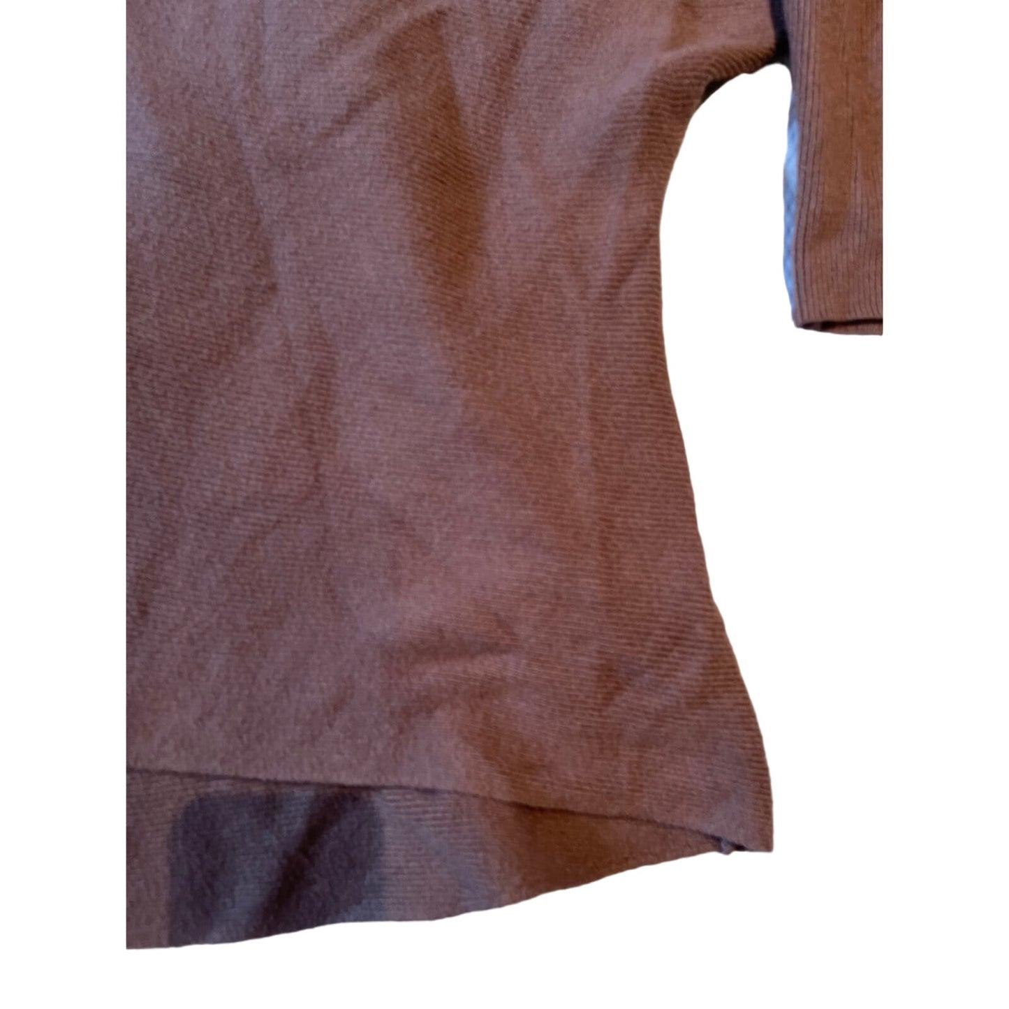 Women's Size Large Brown Plush Turtleneck Long Sleeve Sweater Unbranded