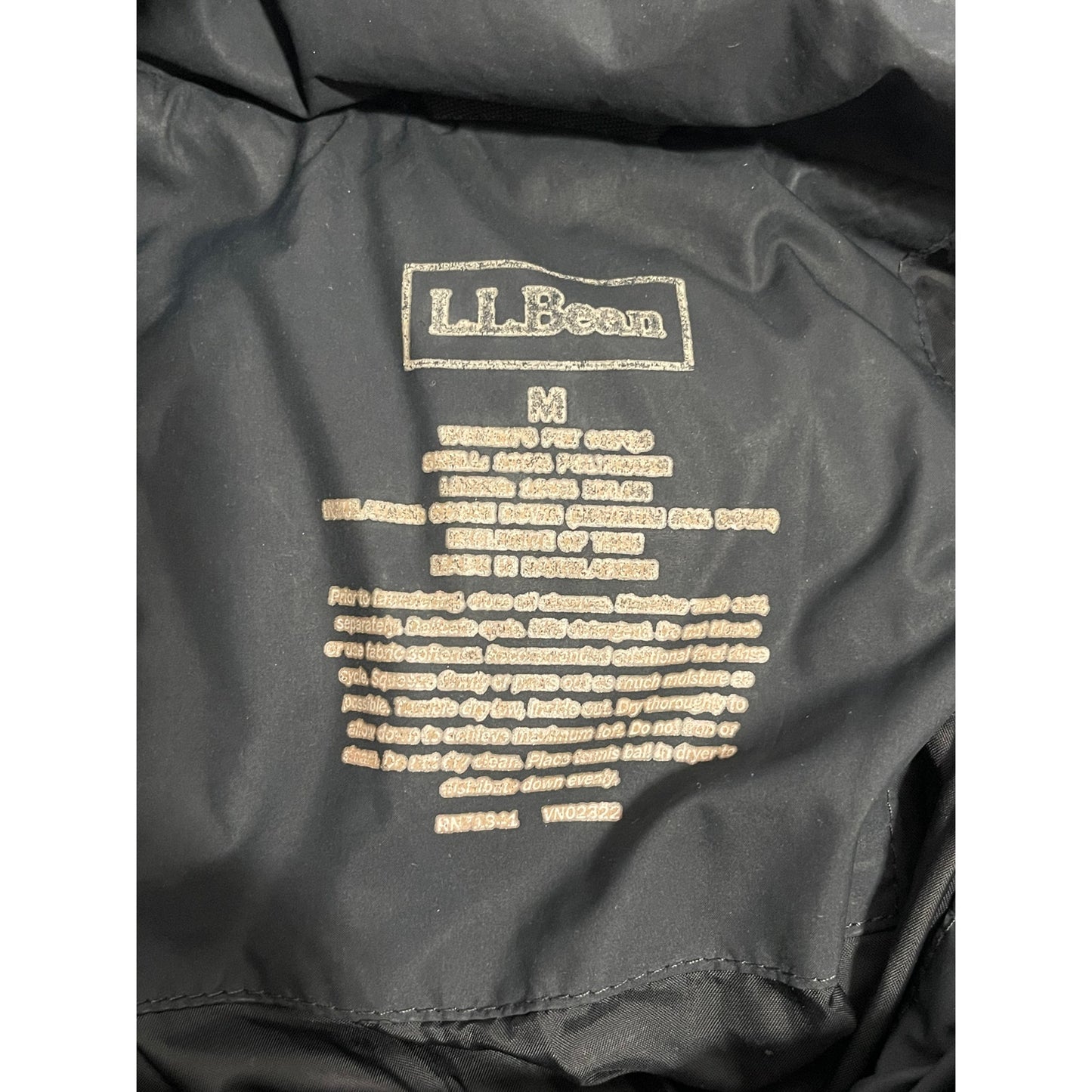 Vintage L.L. Bean Black Puffer Jacket - Women's Medium