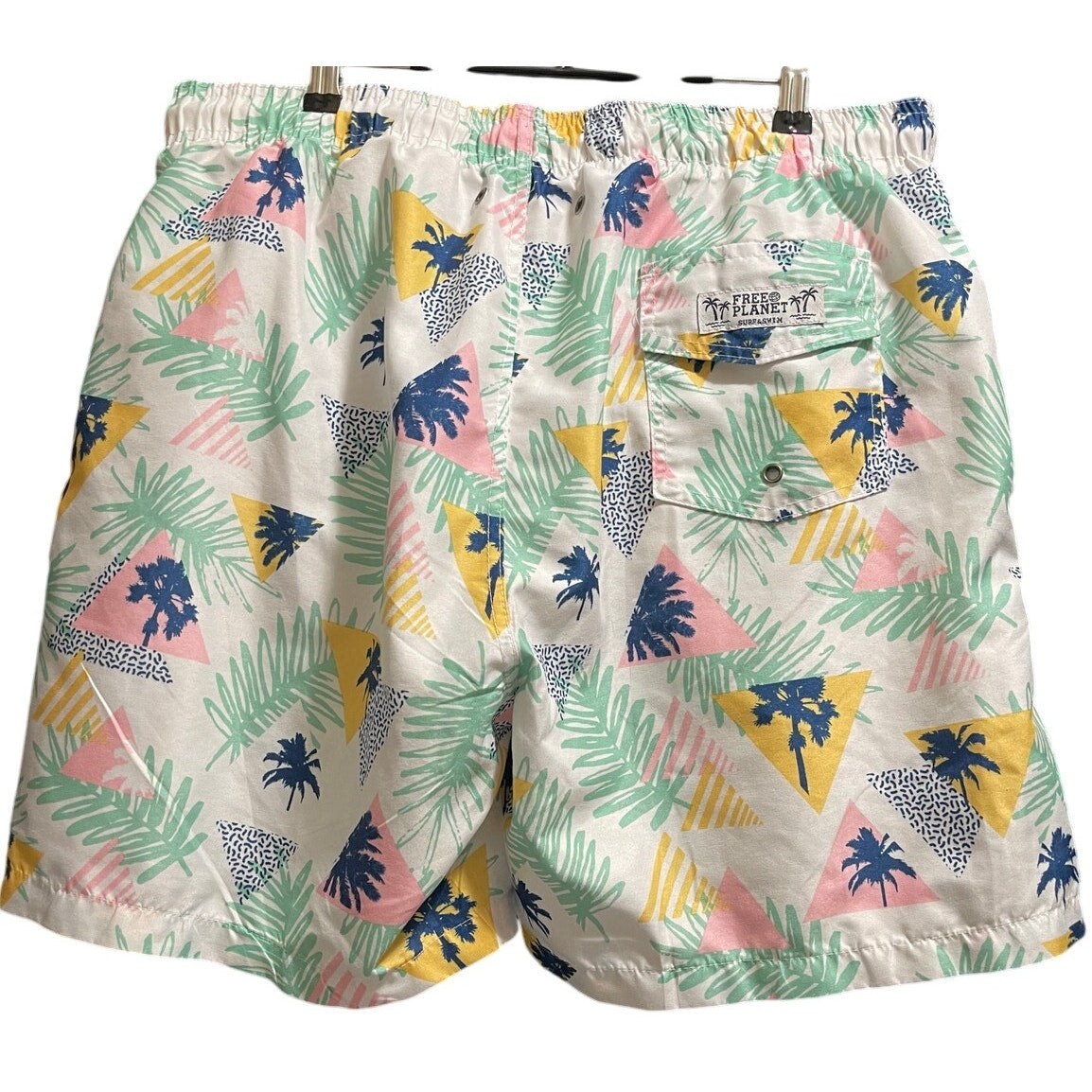 Free Planet Neon Tropical Swim Trunks - Men's Size XL