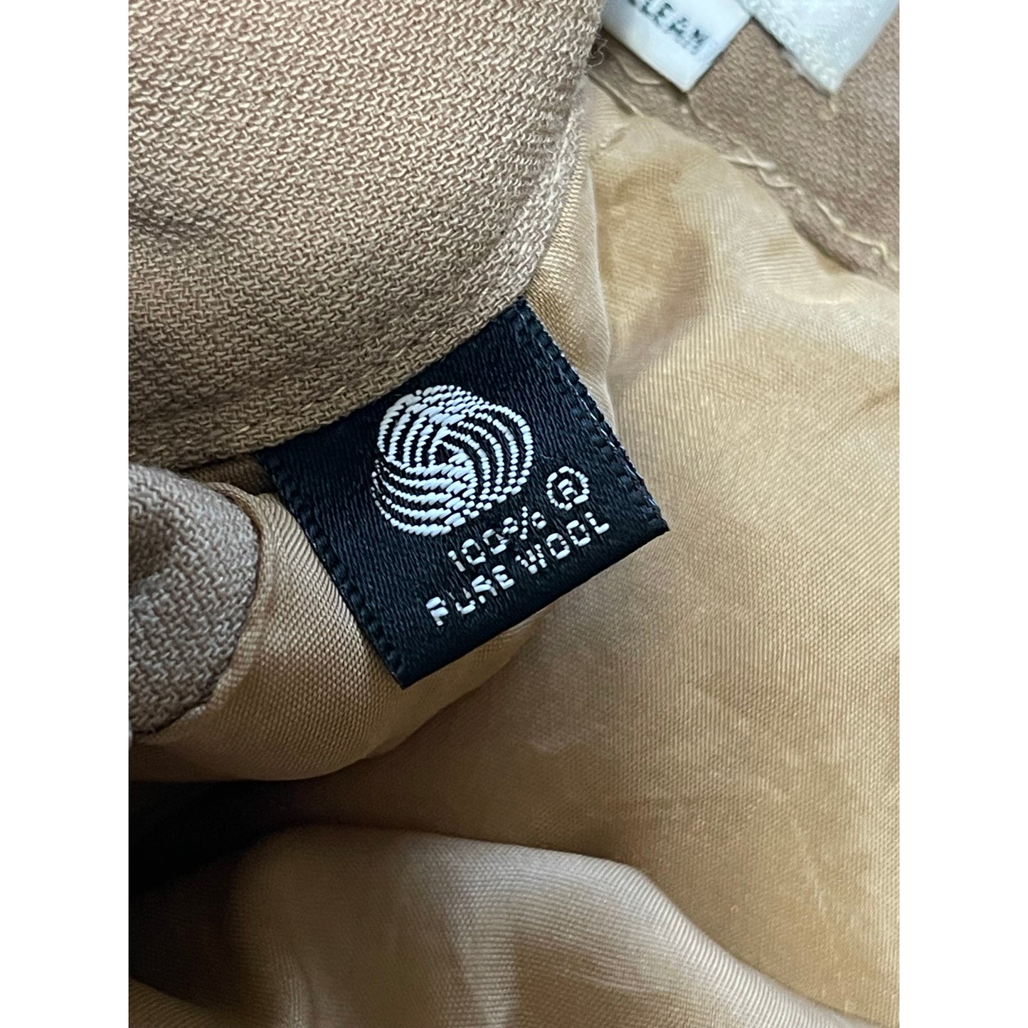 Vintage Calvin Klein 100% Wool Tan Dress Pants - High Waisted - Read Description