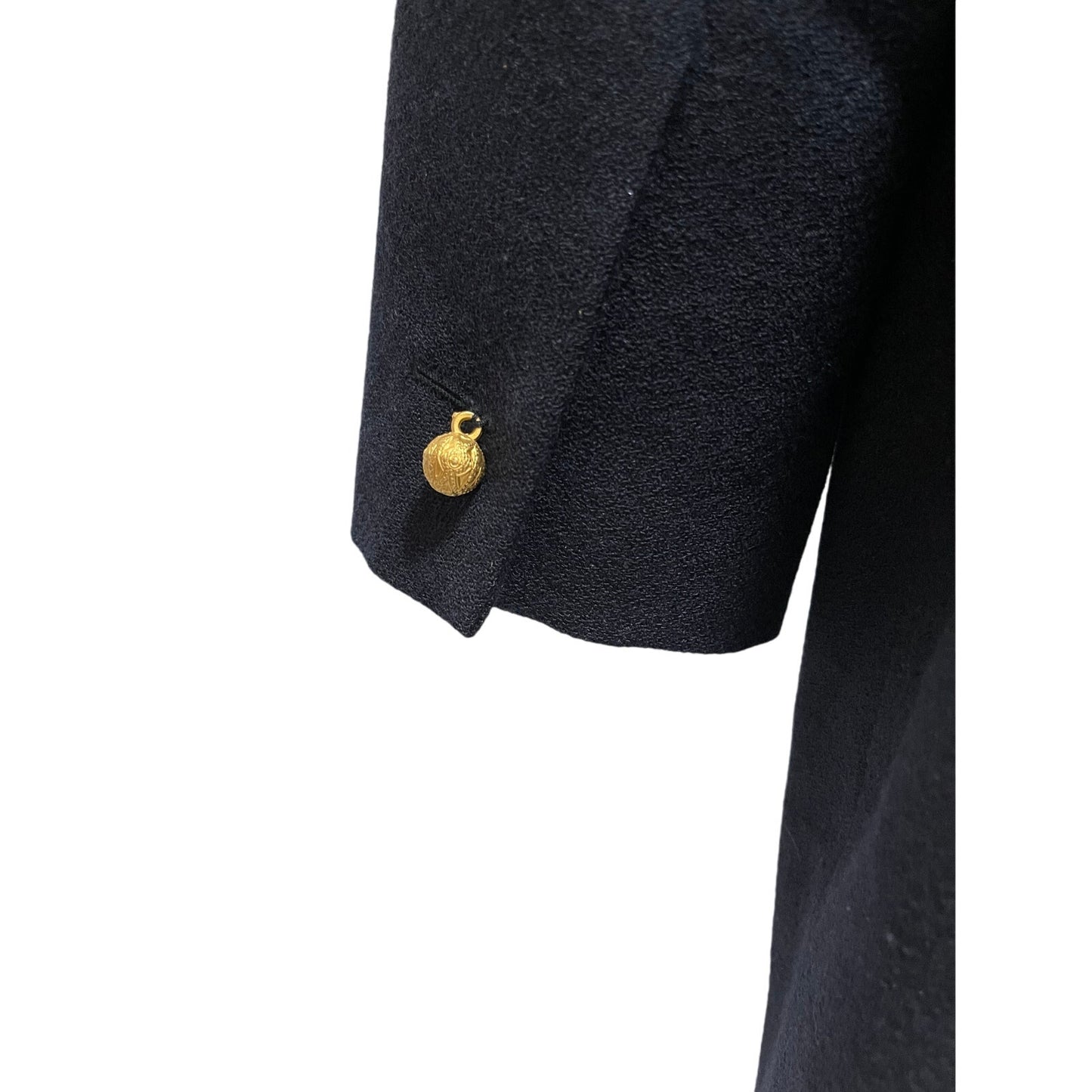 Vintage Harvé Benard by Benard Holtzman Navy Blue Overcoat