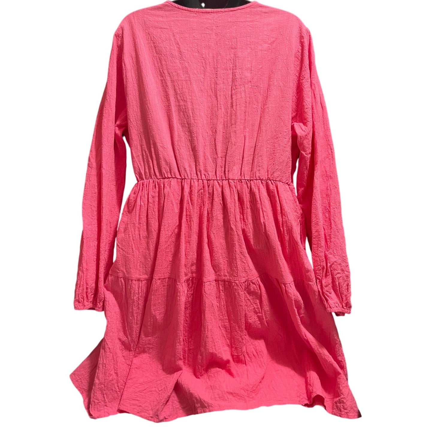 FancyInn Size Large Long Sleeve Pink Midi Dress