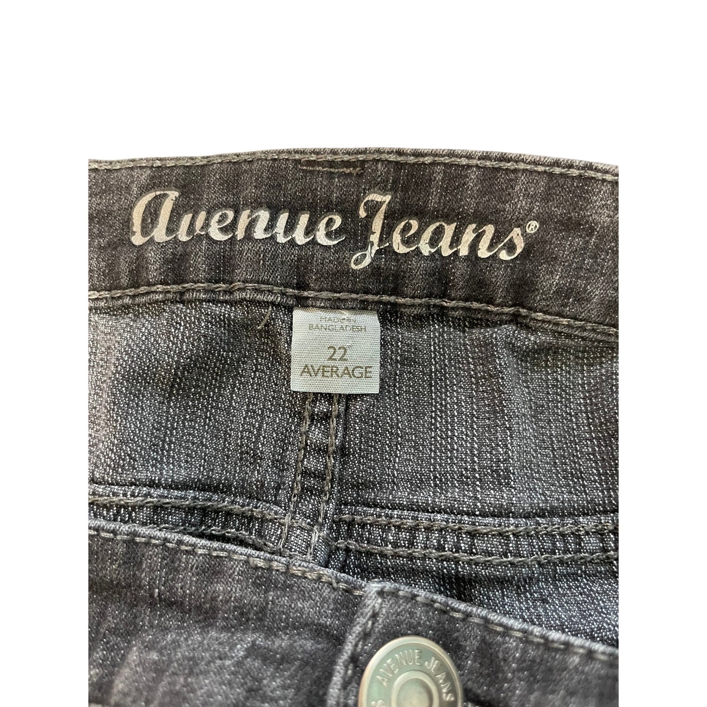 Avenue Jeans Women's Size 22 Washed Out Black Jeans