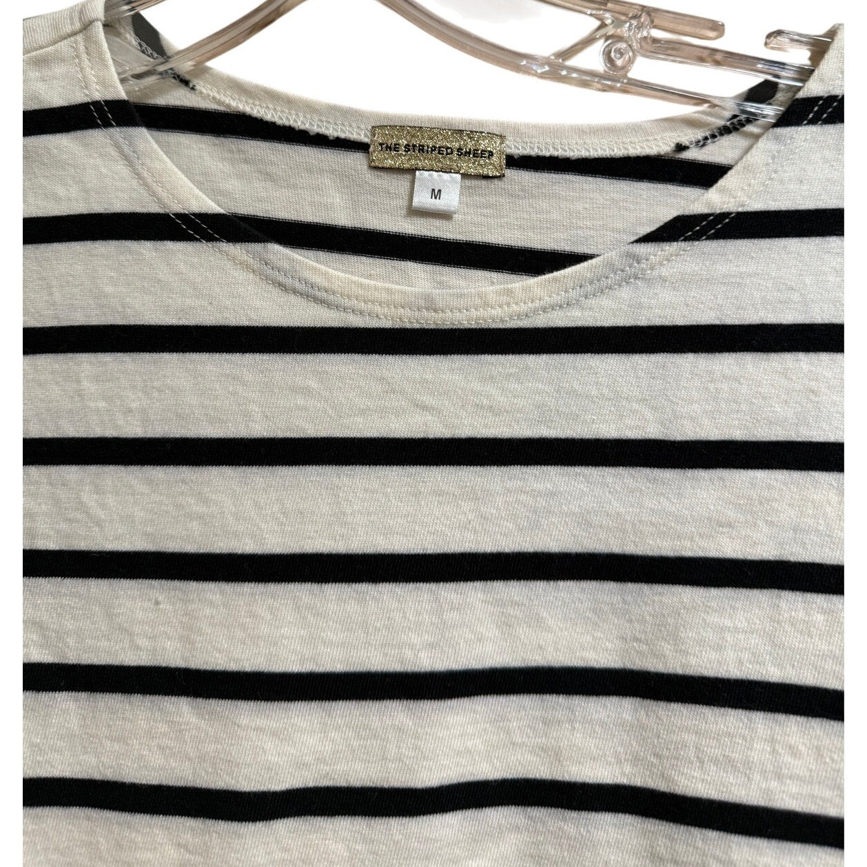 The Striped Sheep Dark Navy & White Striped Long Sleeve - XL