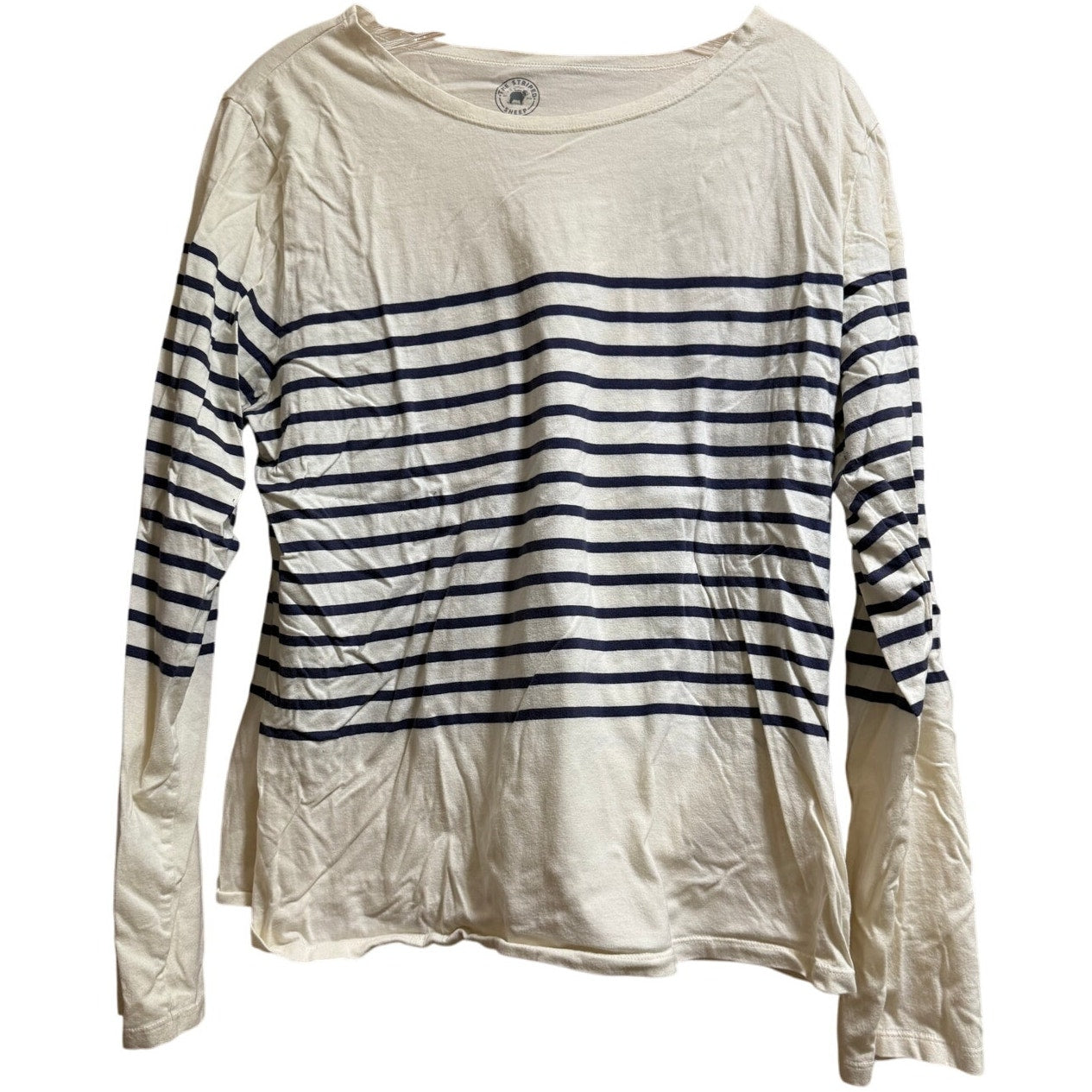 The Striped Sheep Black / Dark Navy & White Striped Long Sleeve - Large