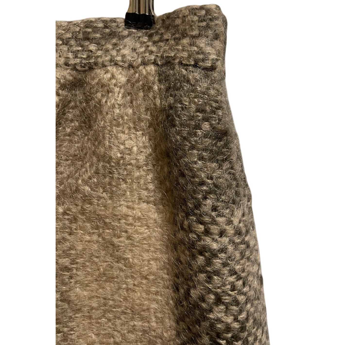Vintage Handwoven Suzanne Schwartz Wool Plaid Skirt