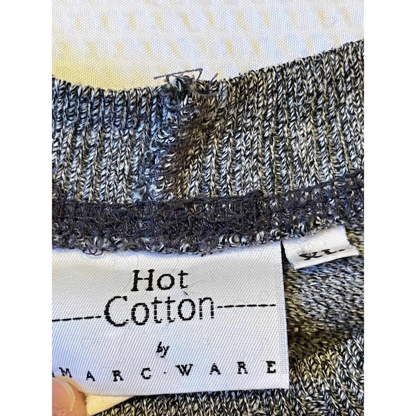 Hot Cotton by Marc Ware Grey Crewneck Sweatshirt - Women's XL