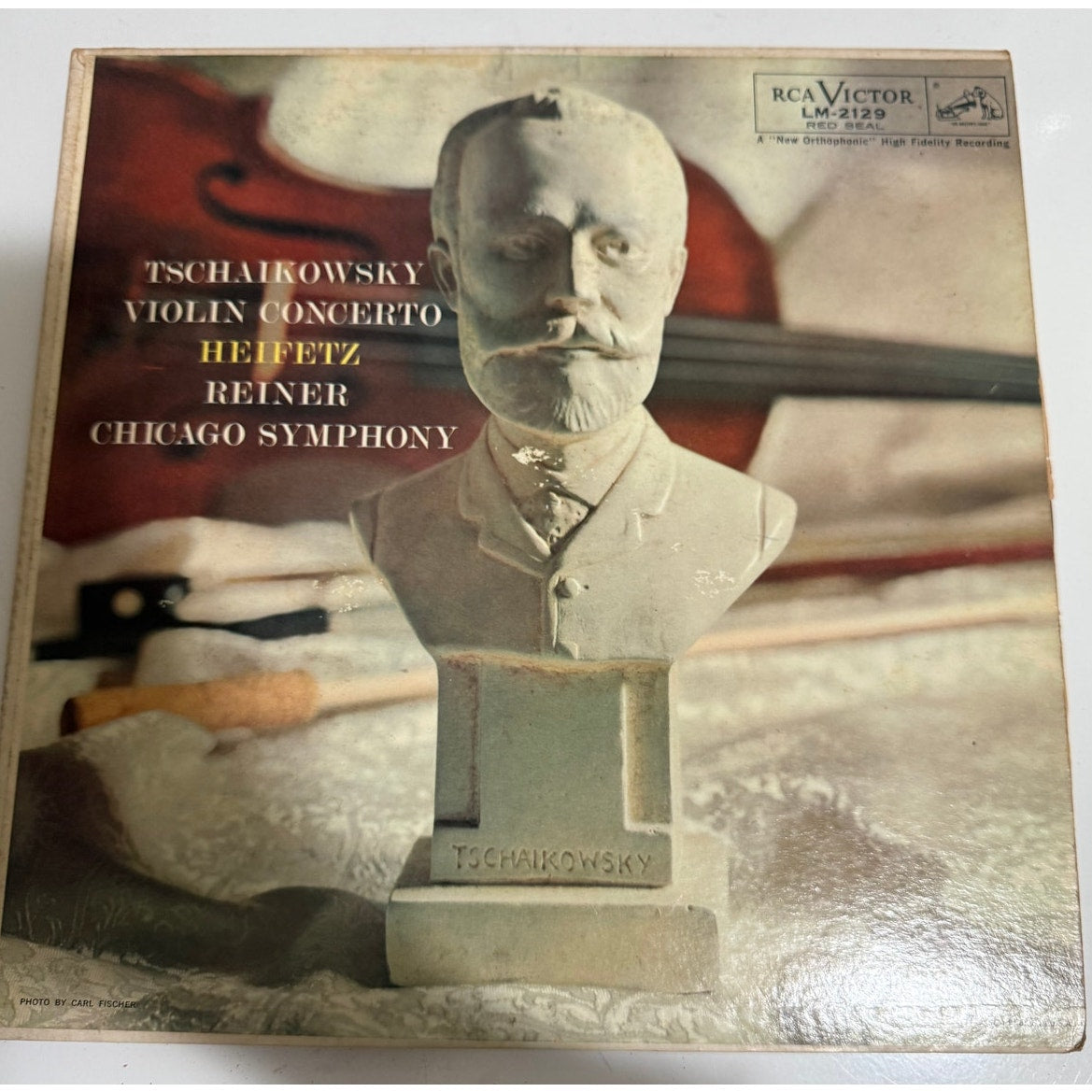 Heifetz Tschaikovsky Violen Concerto 1968 RCA LM-2129 LP 12" Vinyl VG+