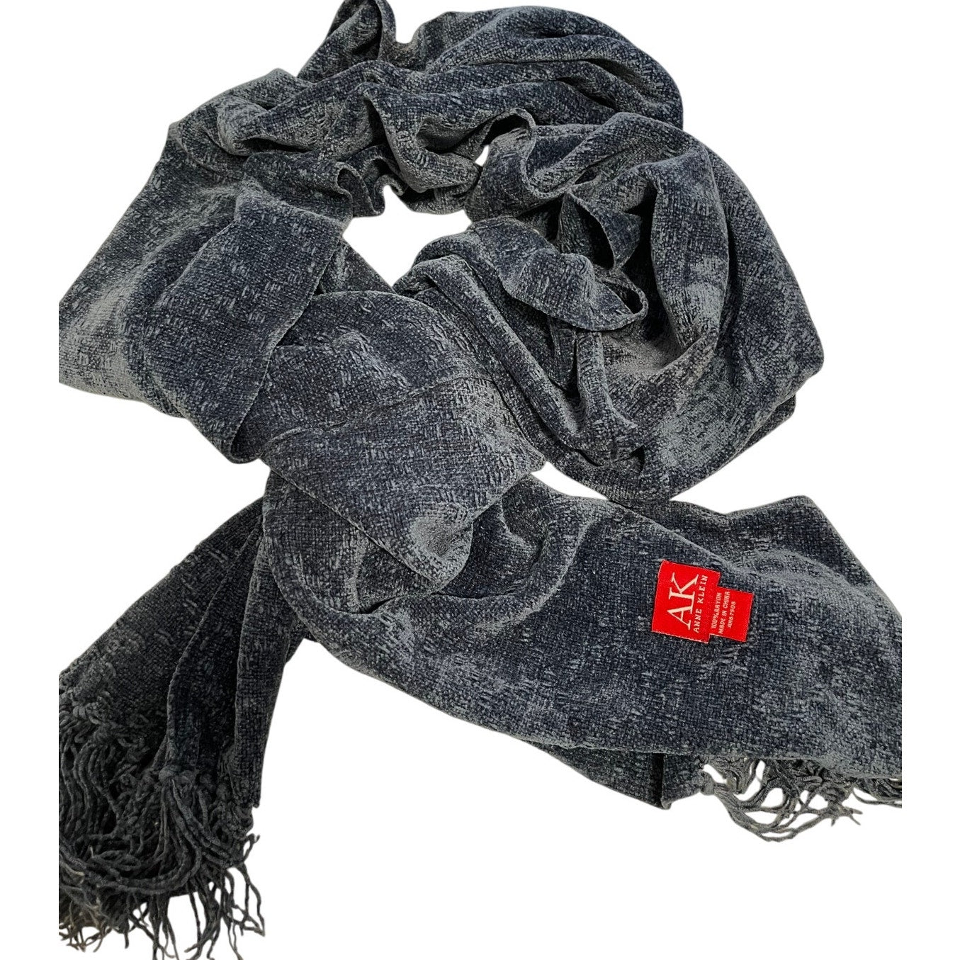 Ann Klein Blue Super Soft Thick Winter Scarf