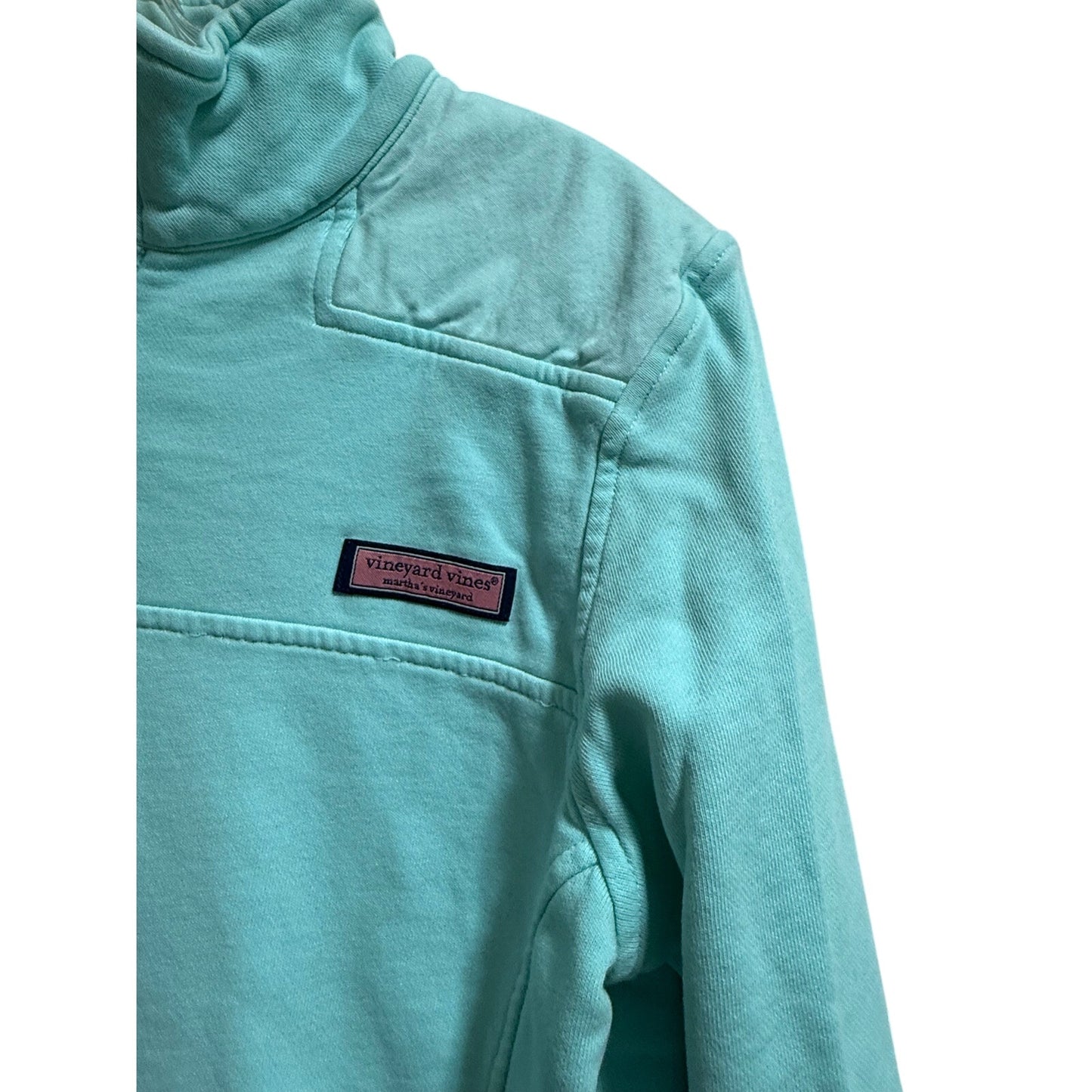 Vineyard Vines Martha's Vineyard Light Blue 1/4 Zip Sweatshirt - Small