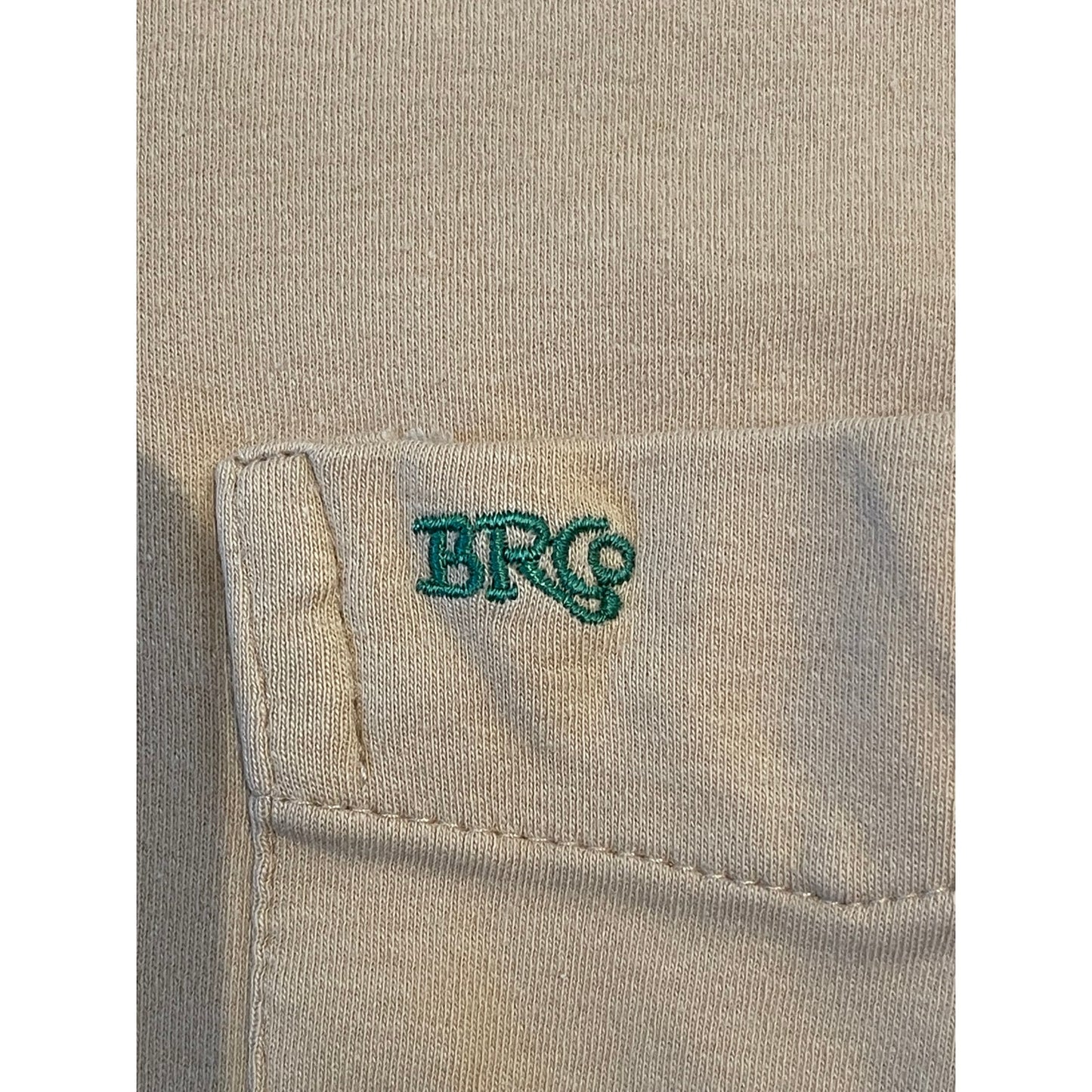 Vintage Bermuda Railway 100% Cotton Medium Beige / Tan Polo Shirt Golf