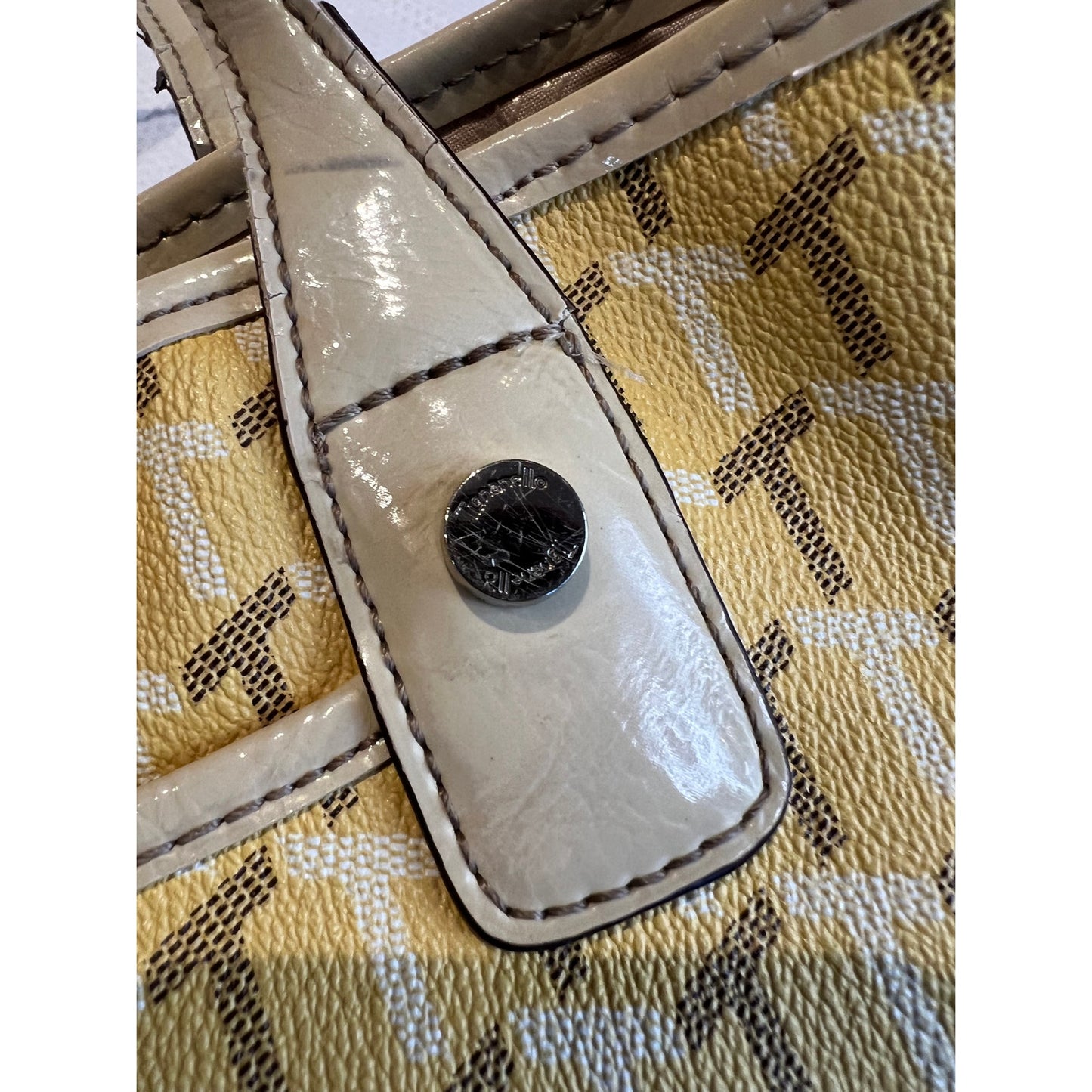 Tignanello Matching Yellow Purse / Handbag & Clutch / Wallet