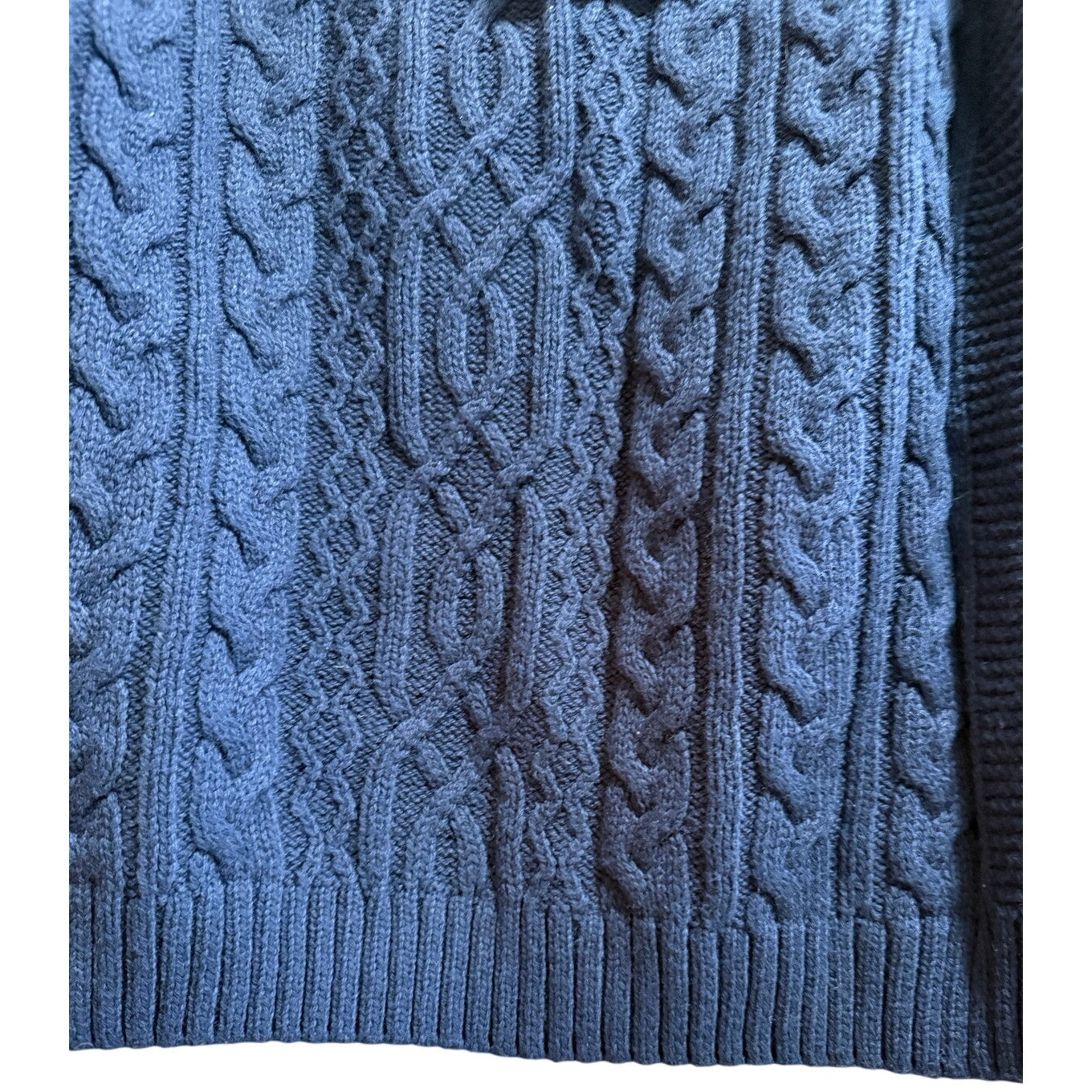ABLE Clothing Dark Midnight Blue Claudette Cable Knit Sweater - NWT - Small