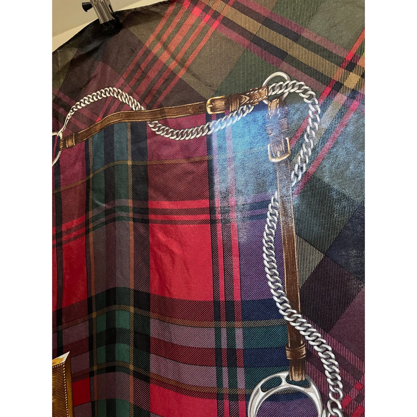 Vintage Ralph Lauren Emblem Silk Scarf - Designer - Women's Square
